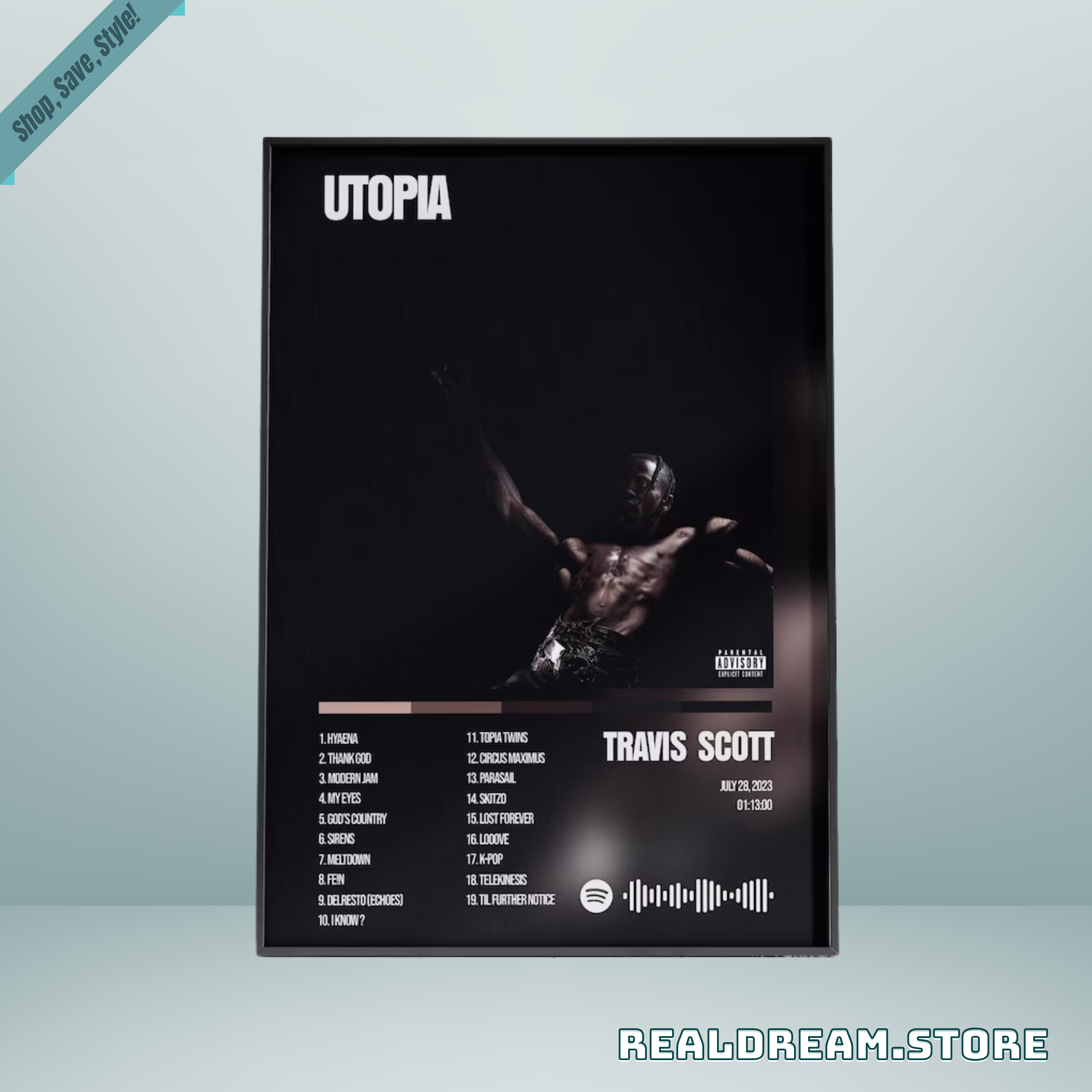 Utopia Poster Travis Scott Album Cover - Print Dark Futuristic Rap Wall Art 4 Utopia Poster Travis Scott Album Cover - Print Dark Futuristic Rap Wall Art 4