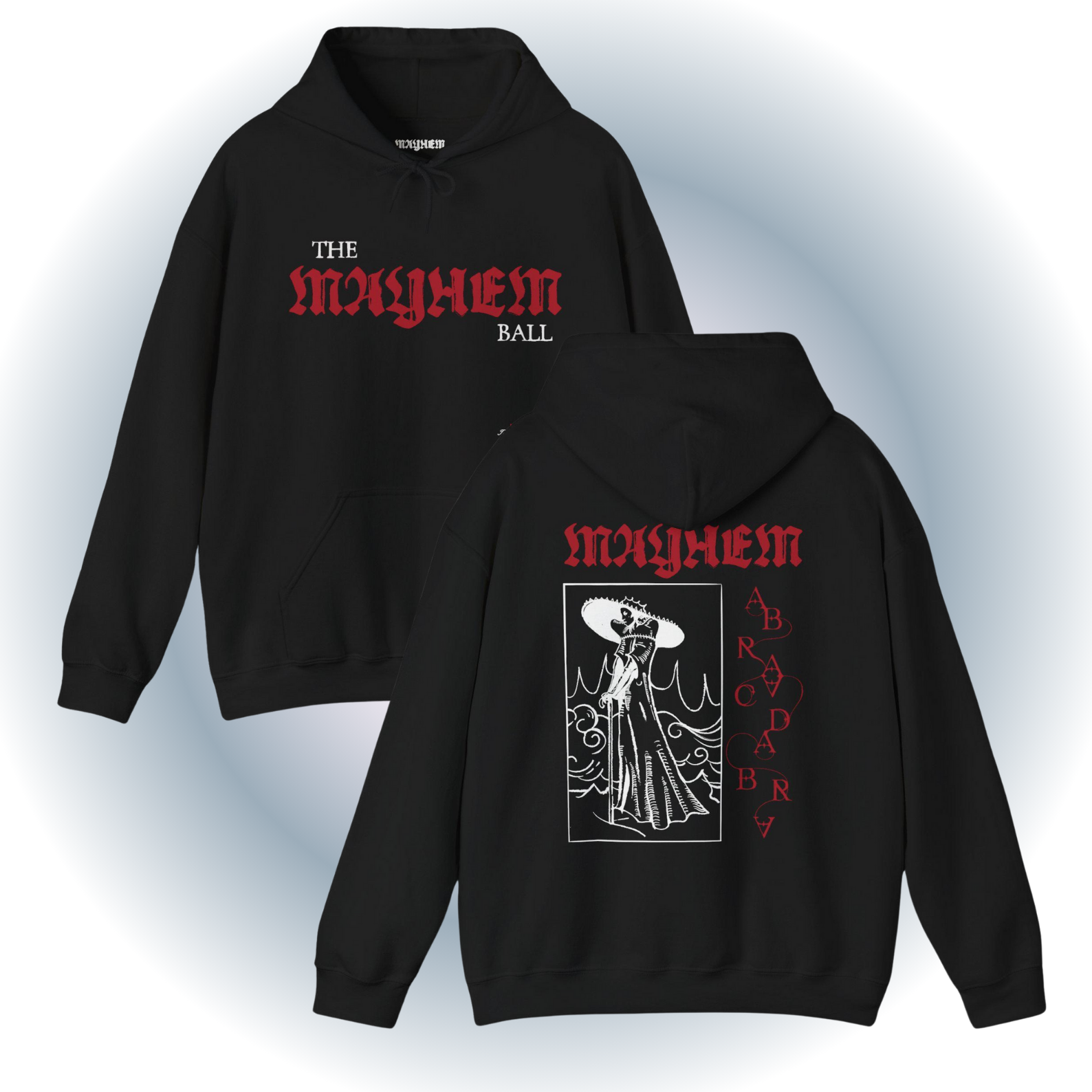 The Mayhem Ball Hoodie - Goth Streetwear The Mayhem Ball Hoodie - Goth Streetwear