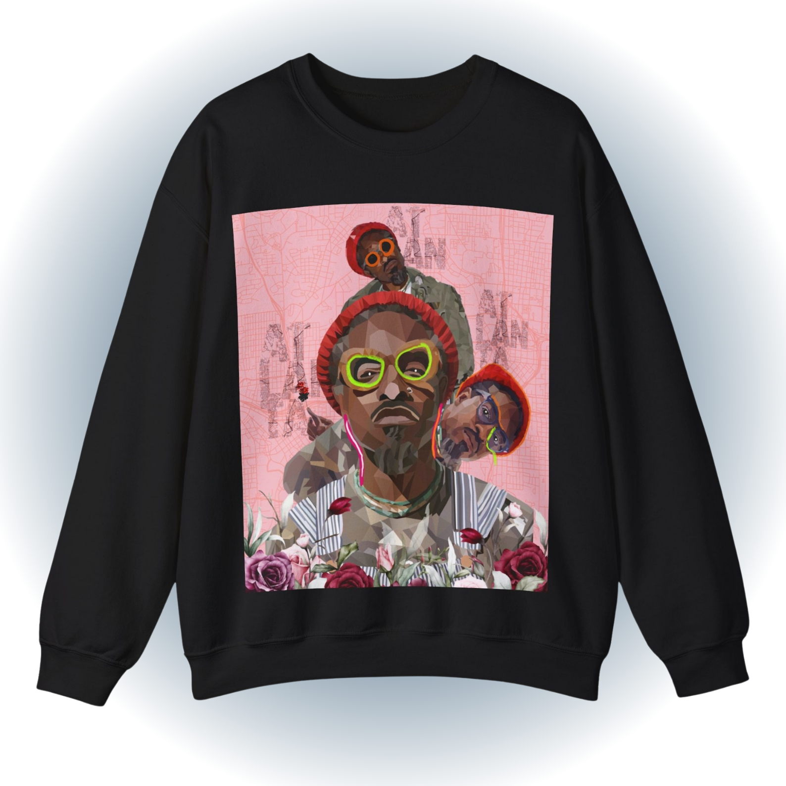 Kid Cudi Man On The Moon Sweatshirt - Trippy Art Style