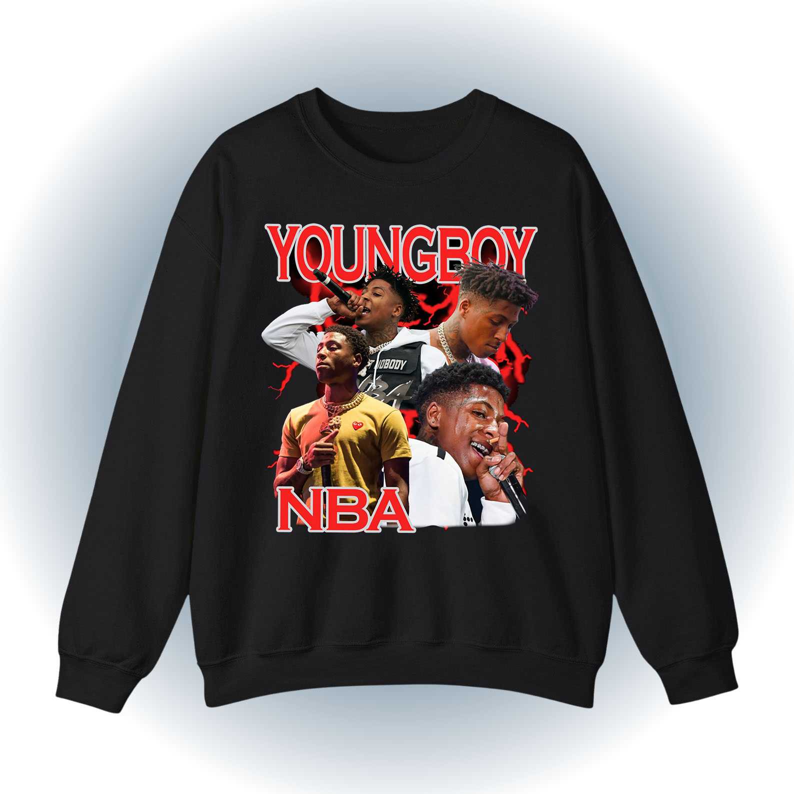 Youngboy Nba Live Sweatshirt - Vintage Rap Tribute Crewneck
