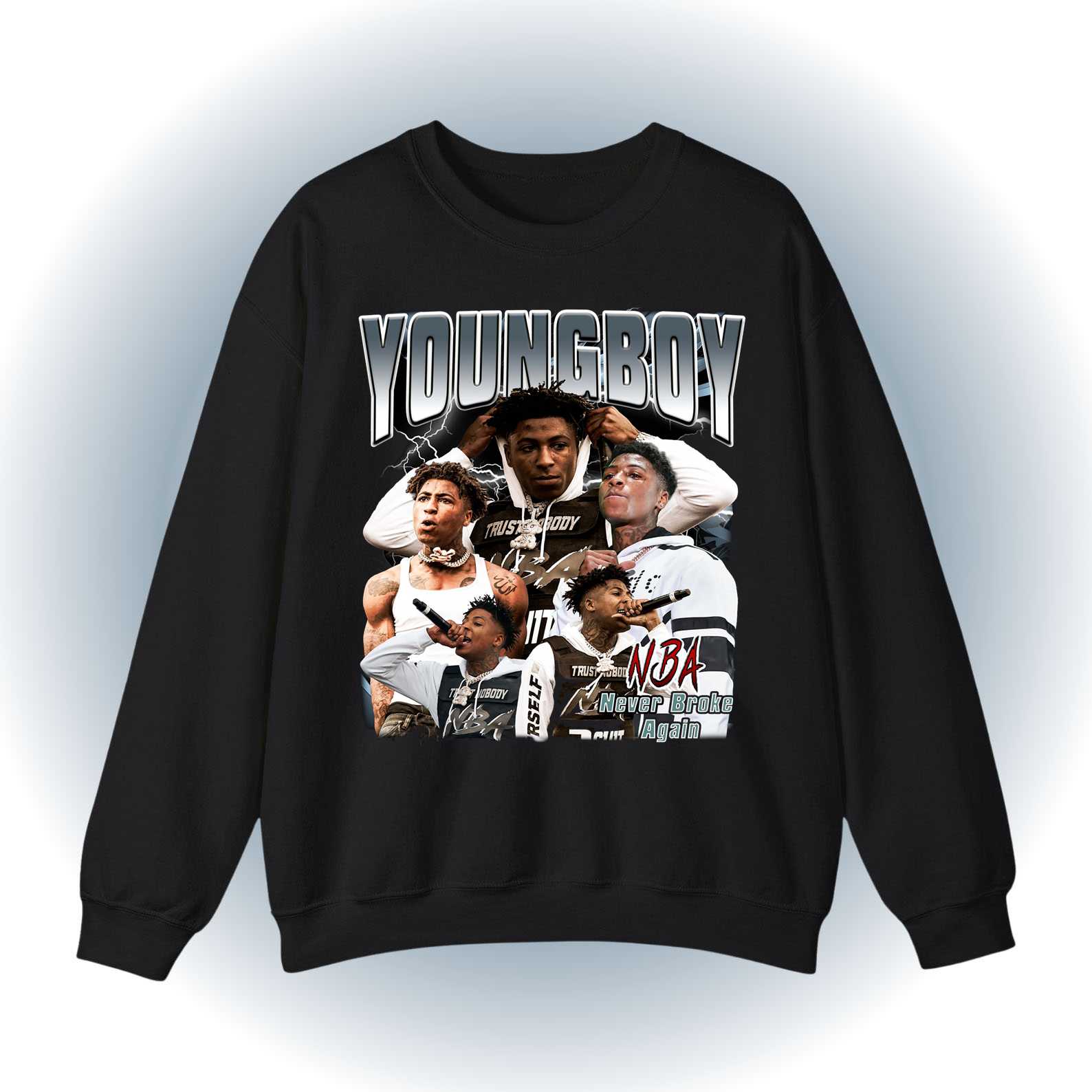 Youngboy Nba Trust Sweatshirt - Vintage Tribute Crewneck