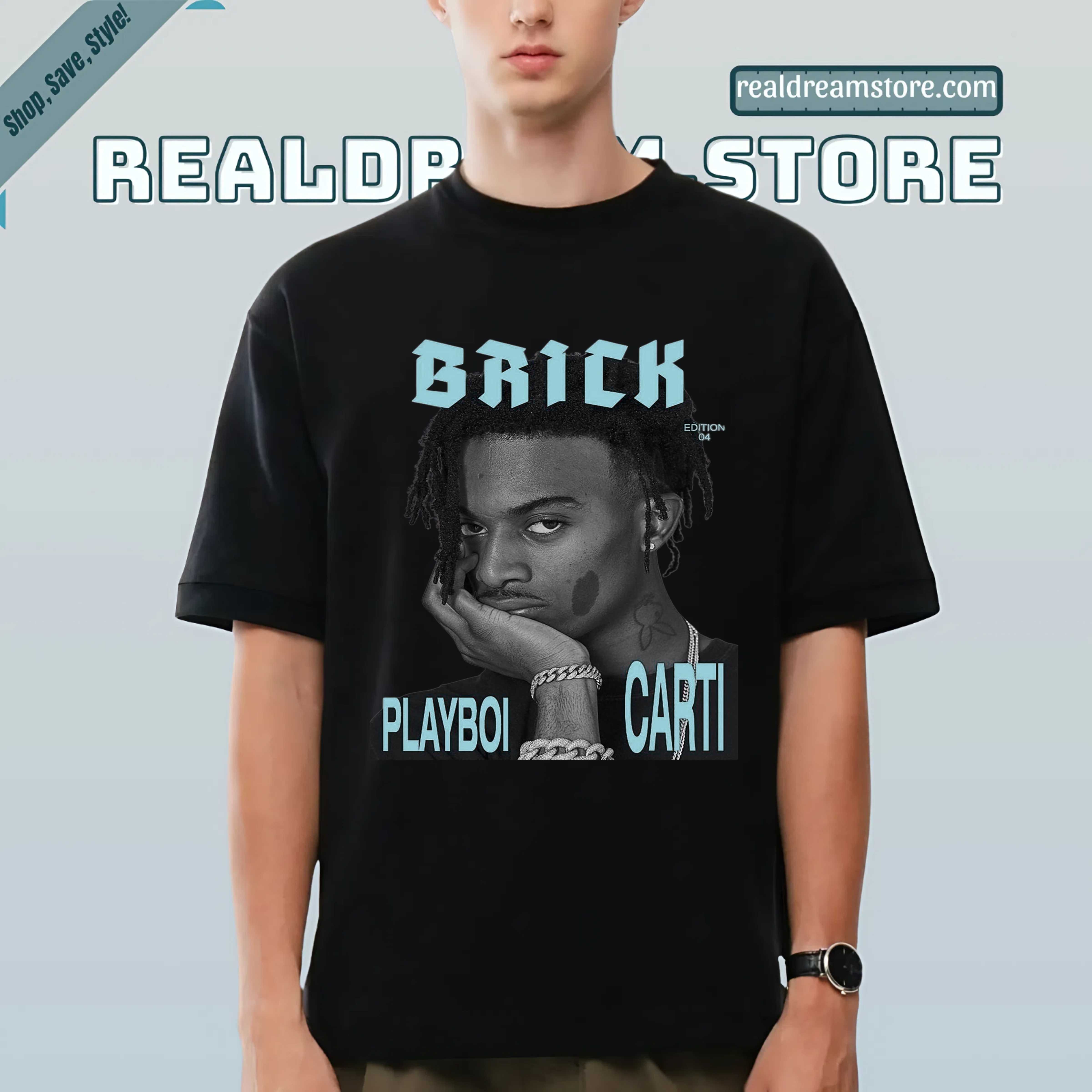 Playboi Carti Brick Tee - Playboi Carti Classic Dark Color Tshirt Playboi Carti Brick Tee - Playboi Carti Classic Dark Color Tshirt