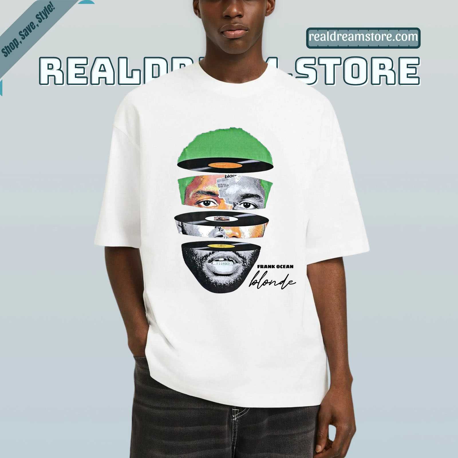 Blonded Vinyl Cut Tee Frank Ocean Shirt For Fan Art Blonded Vinyl Cut Tee Frank Ocean Shirt For Fan Art