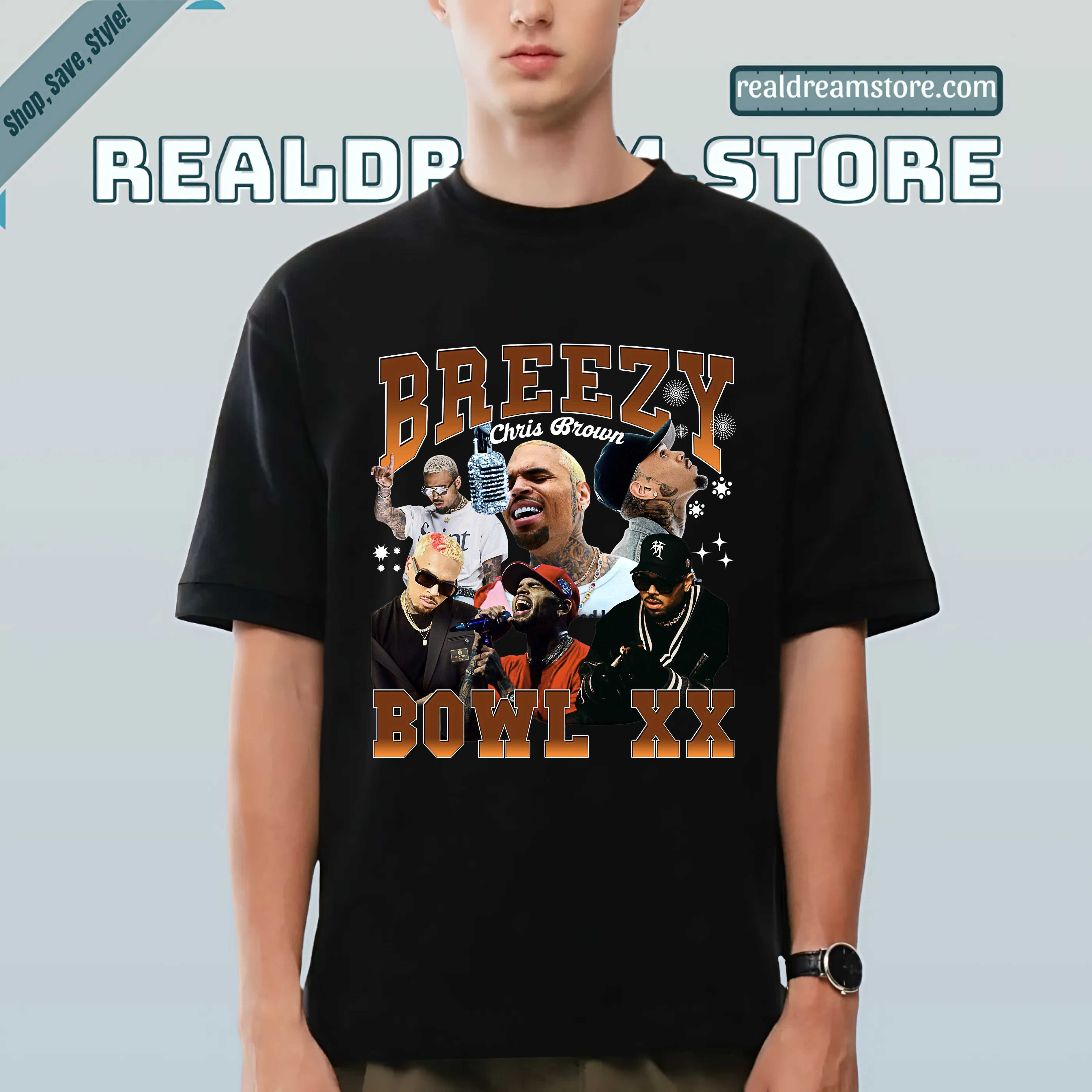 Chris Brown Breezy Bowl Xx Tee - Official Chris Brown Concert Shirt