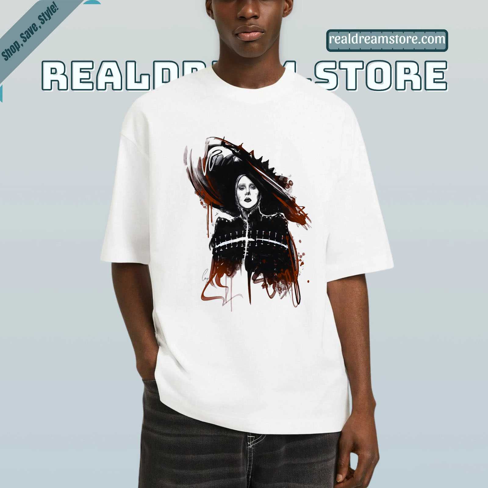 Lady Gaga Dark Muse Tee - Lady Gaga Abstract Vision Tee Lady Gaga Dark Muse Tee - Lady Gaga Abstract Vision Tee