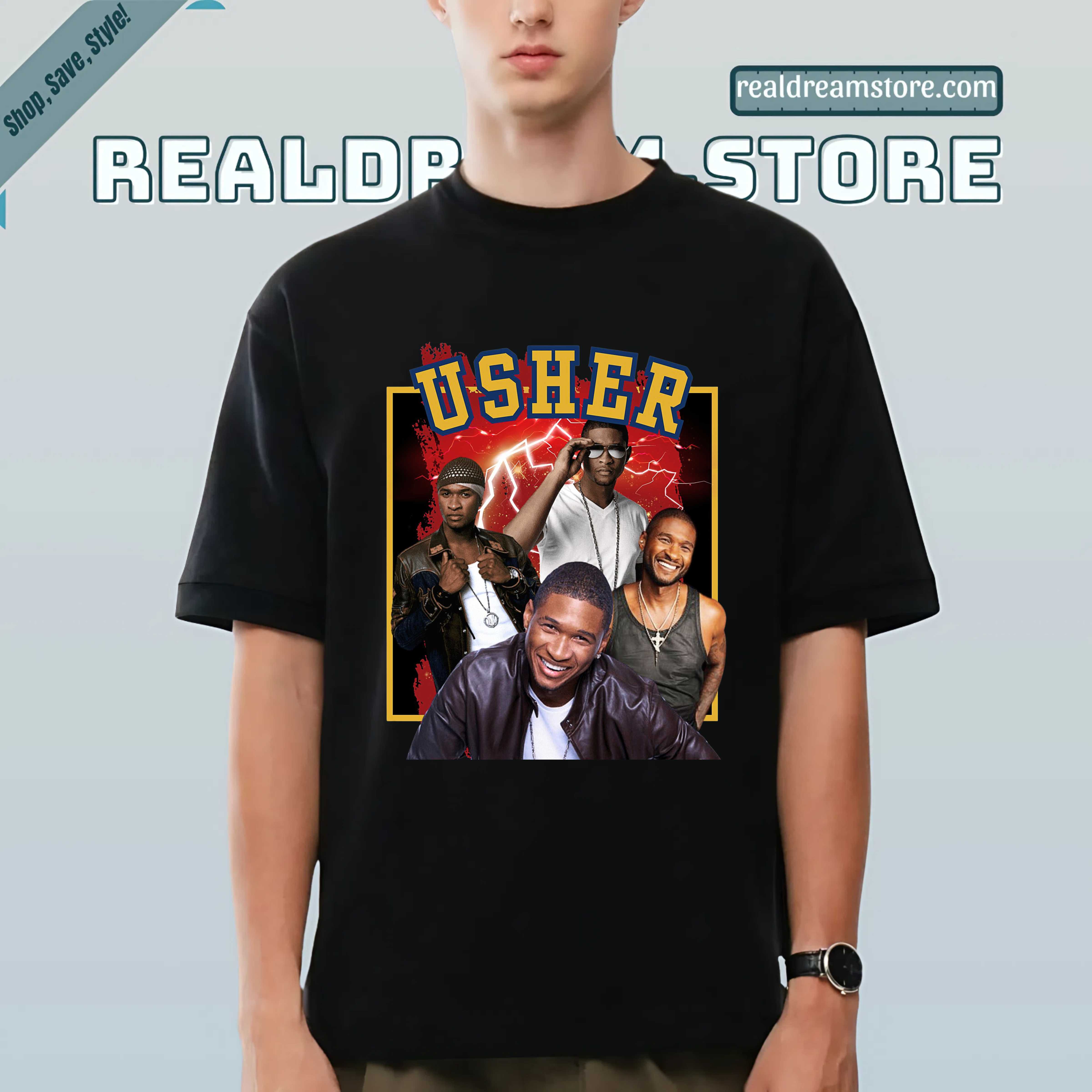 Usher Evolution Collage Tee - Official Usher Tshirt