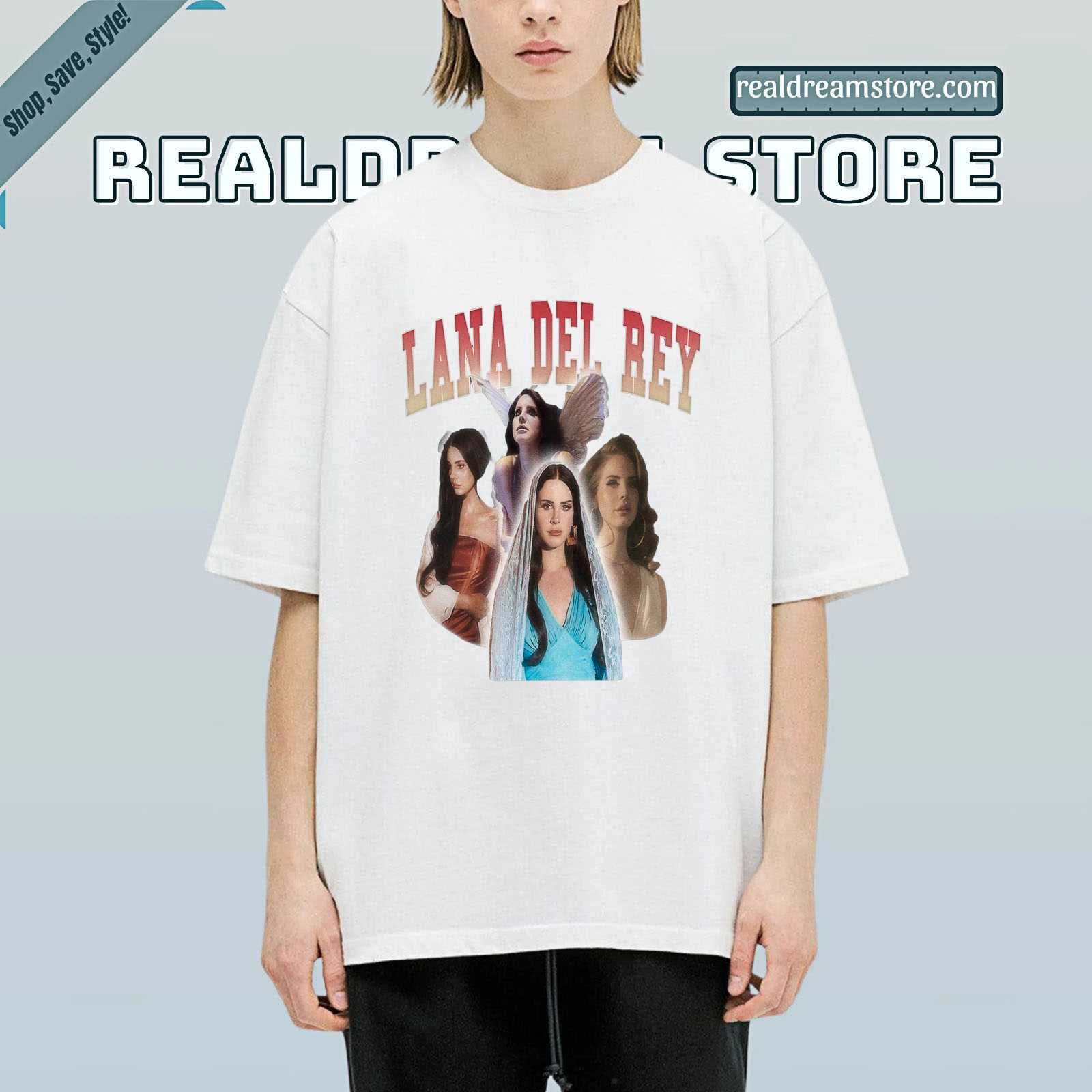 Lana Del Rey Angelic Vision Tee - Western Dreamcore Tshirt
