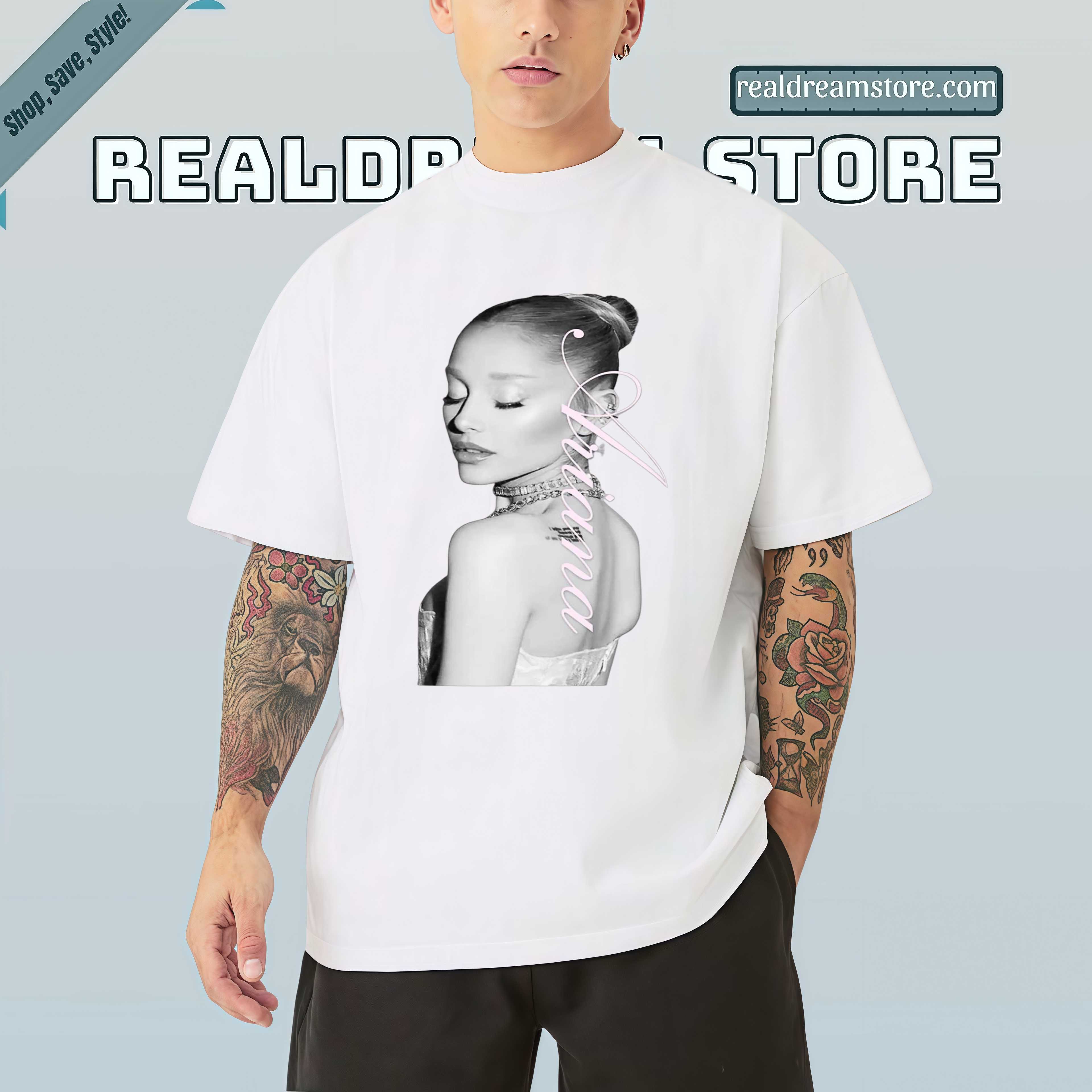 Ariana Vogue Angel Tee - Minimal Luxury Pop Shirt Ariana Vogue Angel Tee - Minimal Luxury Pop Shirt