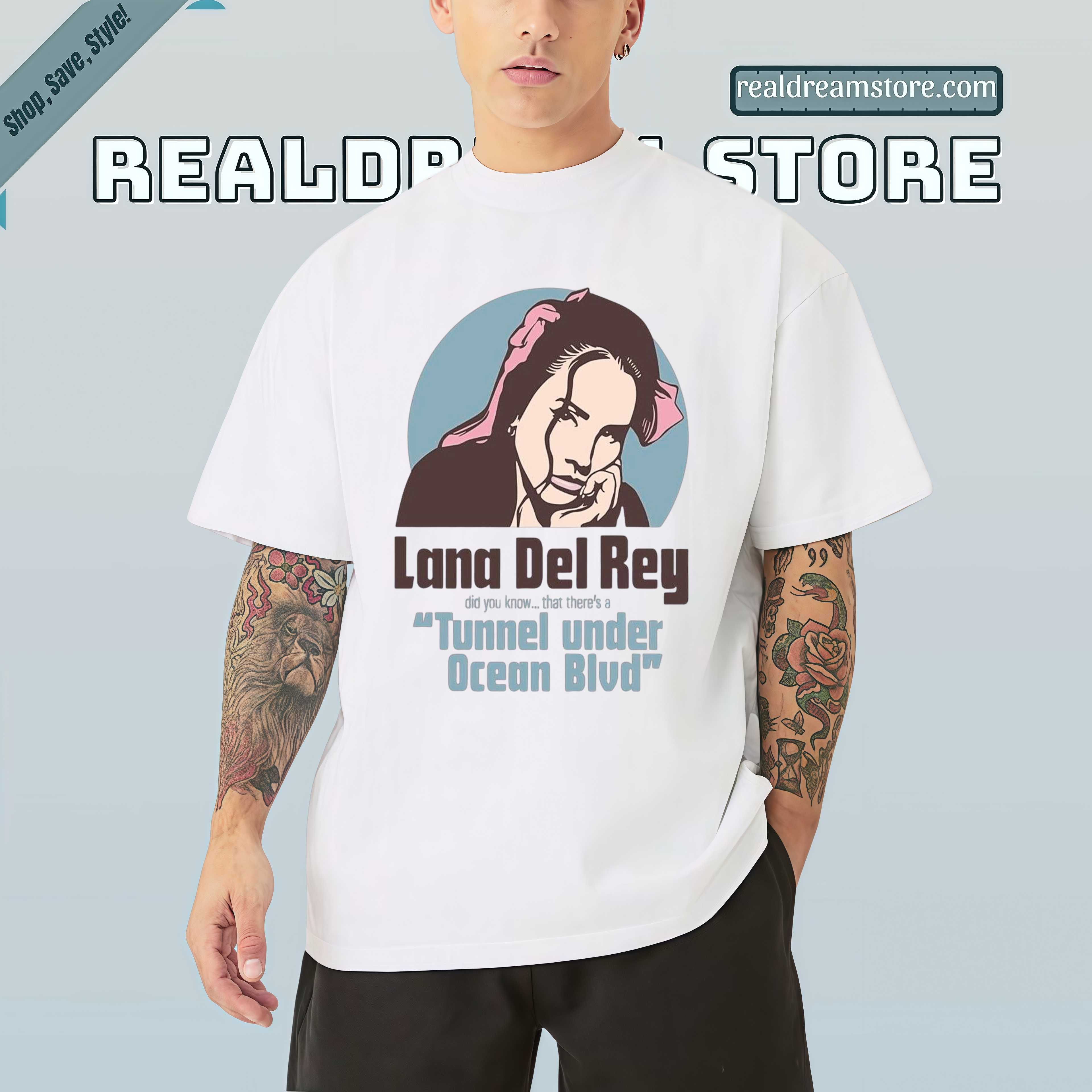 Tunnel Under Ocean Blvd Tee - Lana Del Rey Retro Graphic Tee Tunnel Under Ocean Blvd Tee - Lana Del Rey Retro Graphic Tee