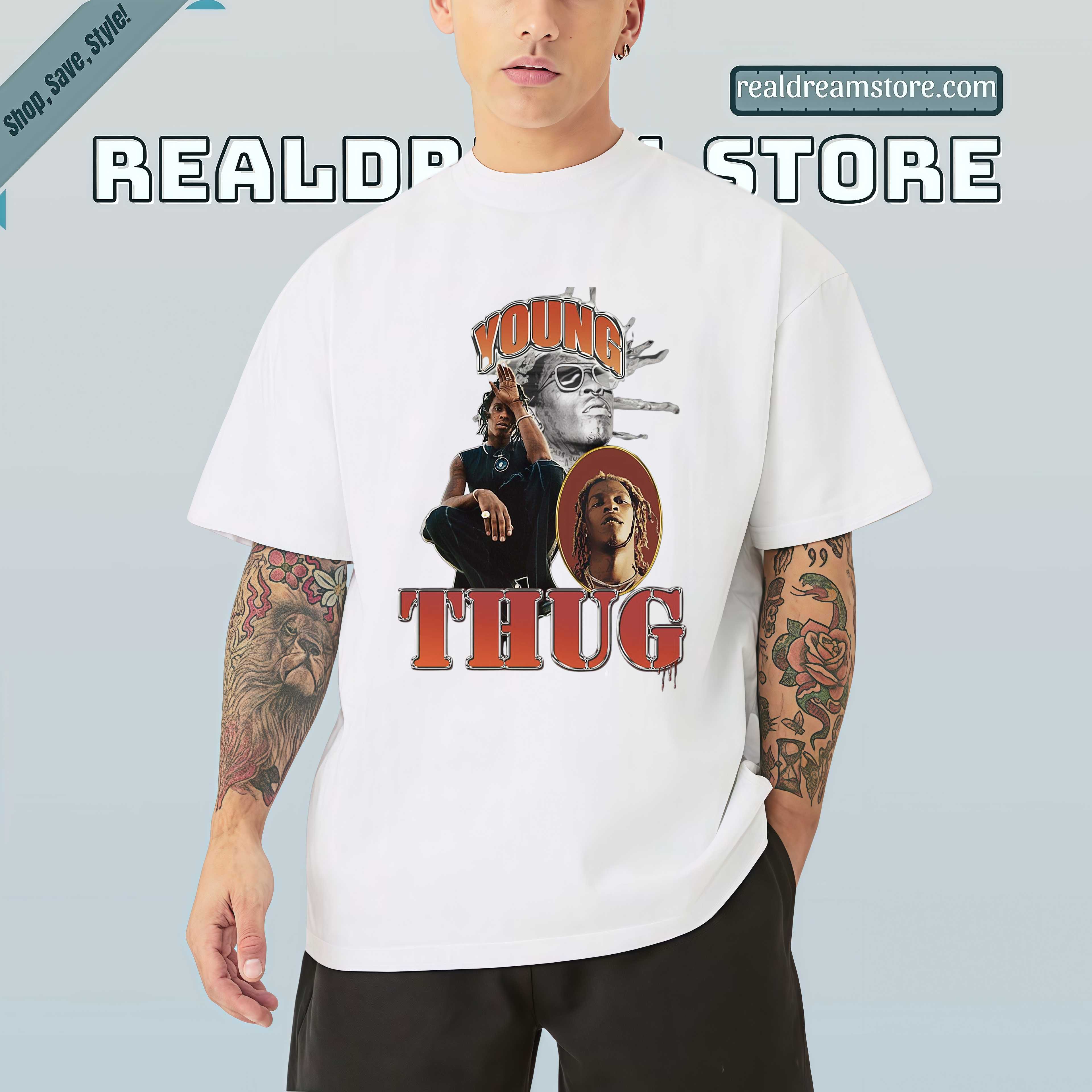 Young Thug Vintage Trio Tee - Hip Hop Legend Graphic Tee