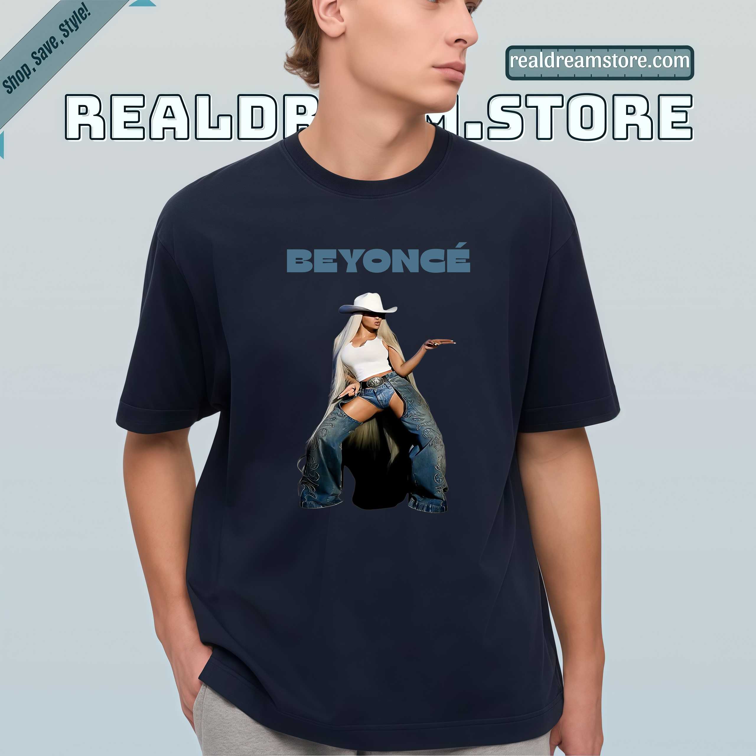 Cowboy Chic Beyoncé Tee - Queen B Vibes Dark Color Tshirt Cowboy Chic Beyoncé Tee - Queen B Vibes Dark Color Tshirt