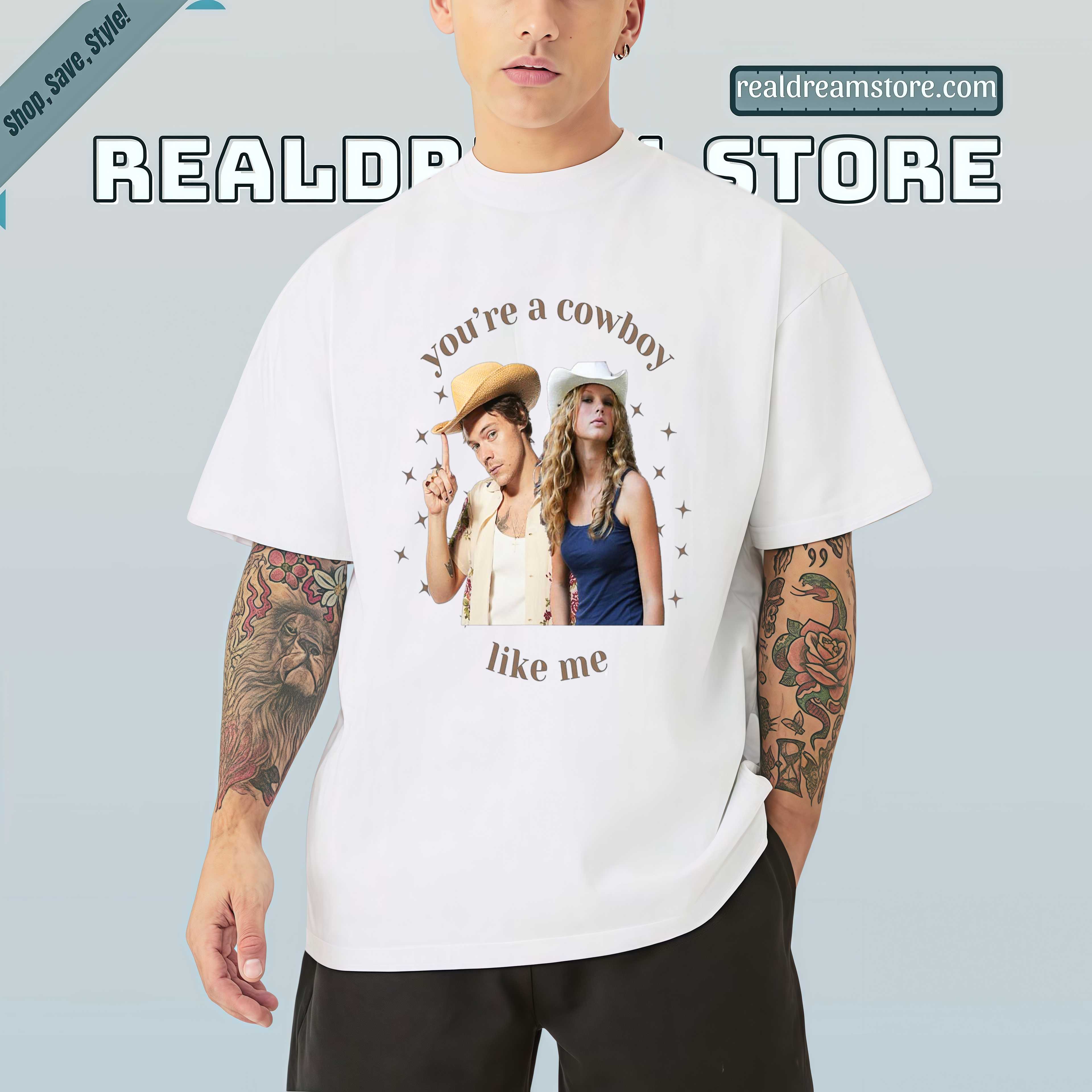 You Are A Cowboy Like Me Tee - Country Retro Couple Aesthetic Fan Light Color Shirt