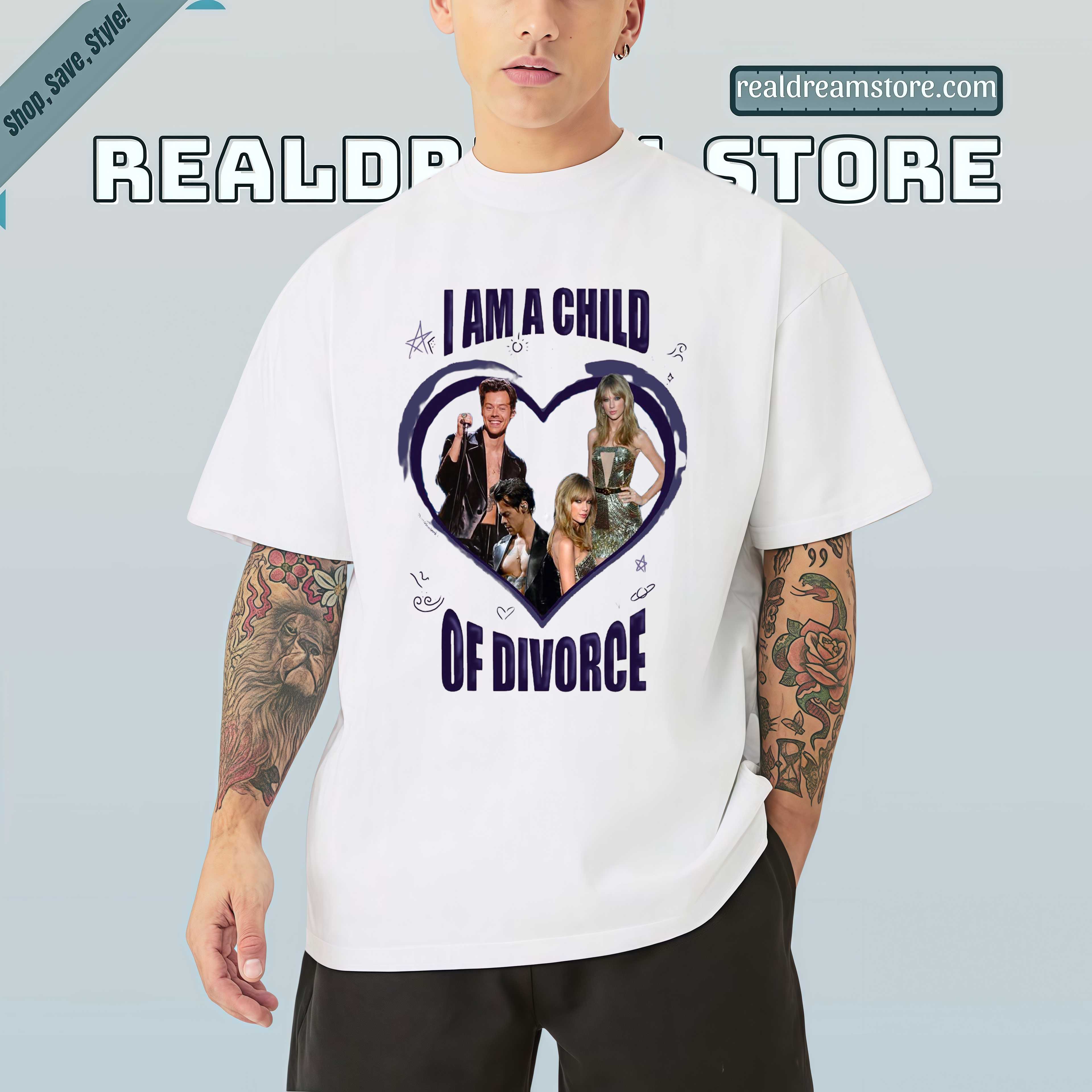 I Am A Child Of Divorce Tee - Dramatic Pop Icons Edit Fan Light Color Shirt