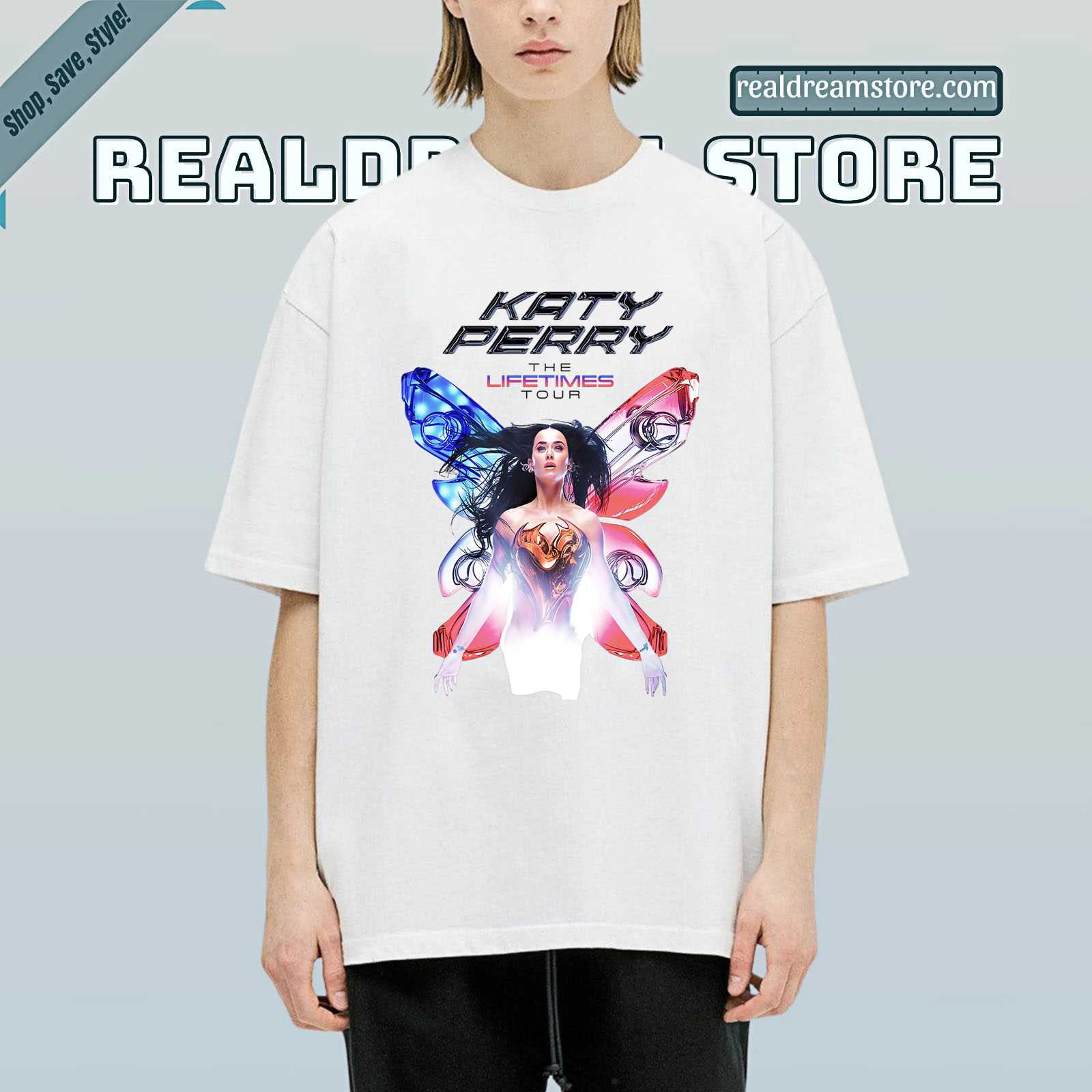 Katy Perry The Lifetimes Tour Tee - Futuristic Fantasy Pop Diva Fan Light Color Shirt Katy Perry The Lifetimes Tour Tee - Futuristic Fantasy Pop Diva Fan Light Color Shirt