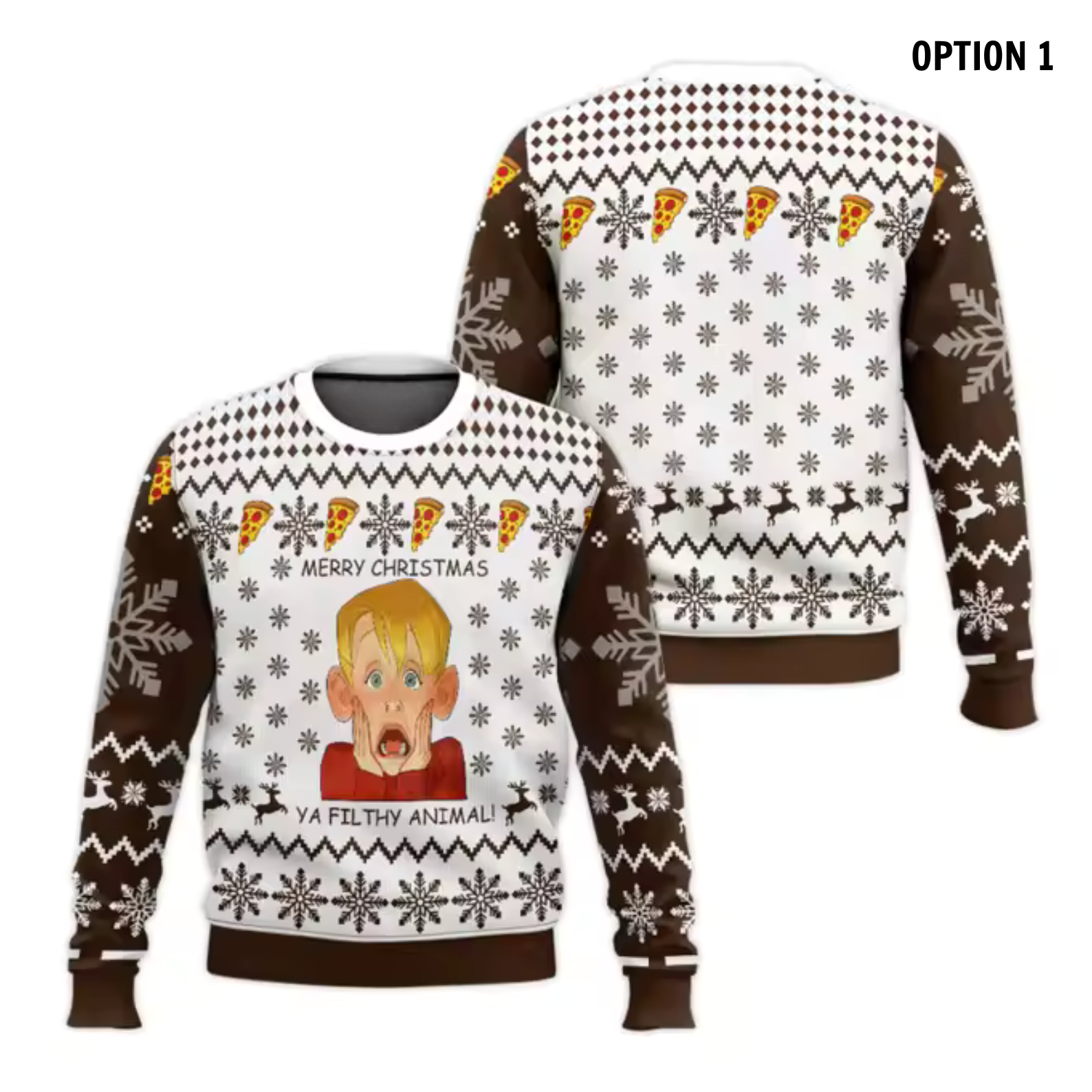 Ya Filthy Animal Home Alone - Ugly Merry Christmas Sweater