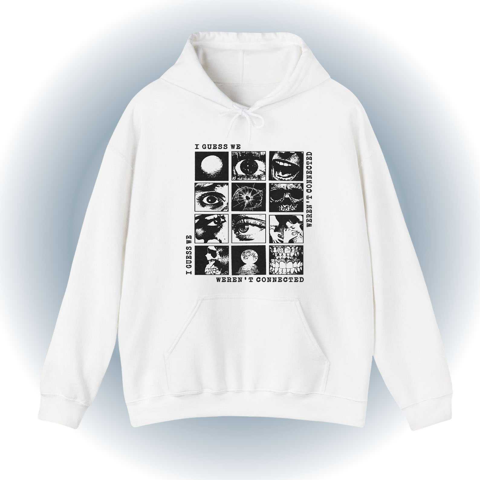 Not Connected Hoodie – Lo Fi Grid Hoodie
