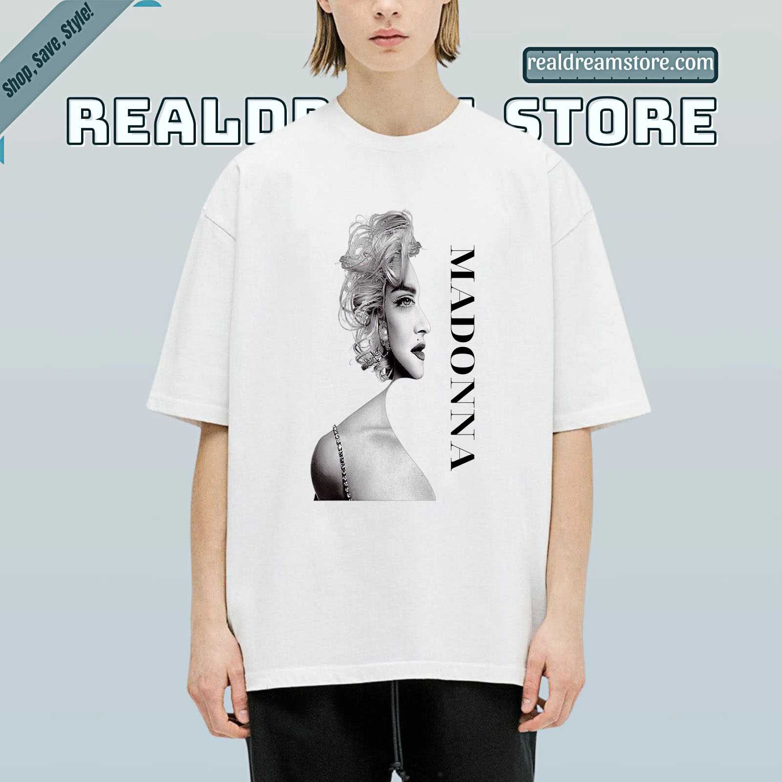 Madonna Iconic Diva Graphic Tee - Bold Vintage Pop Queen Shirt Madonna Iconic Diva Graphic Tee - Bold Vintage Pop Queen Shirt
