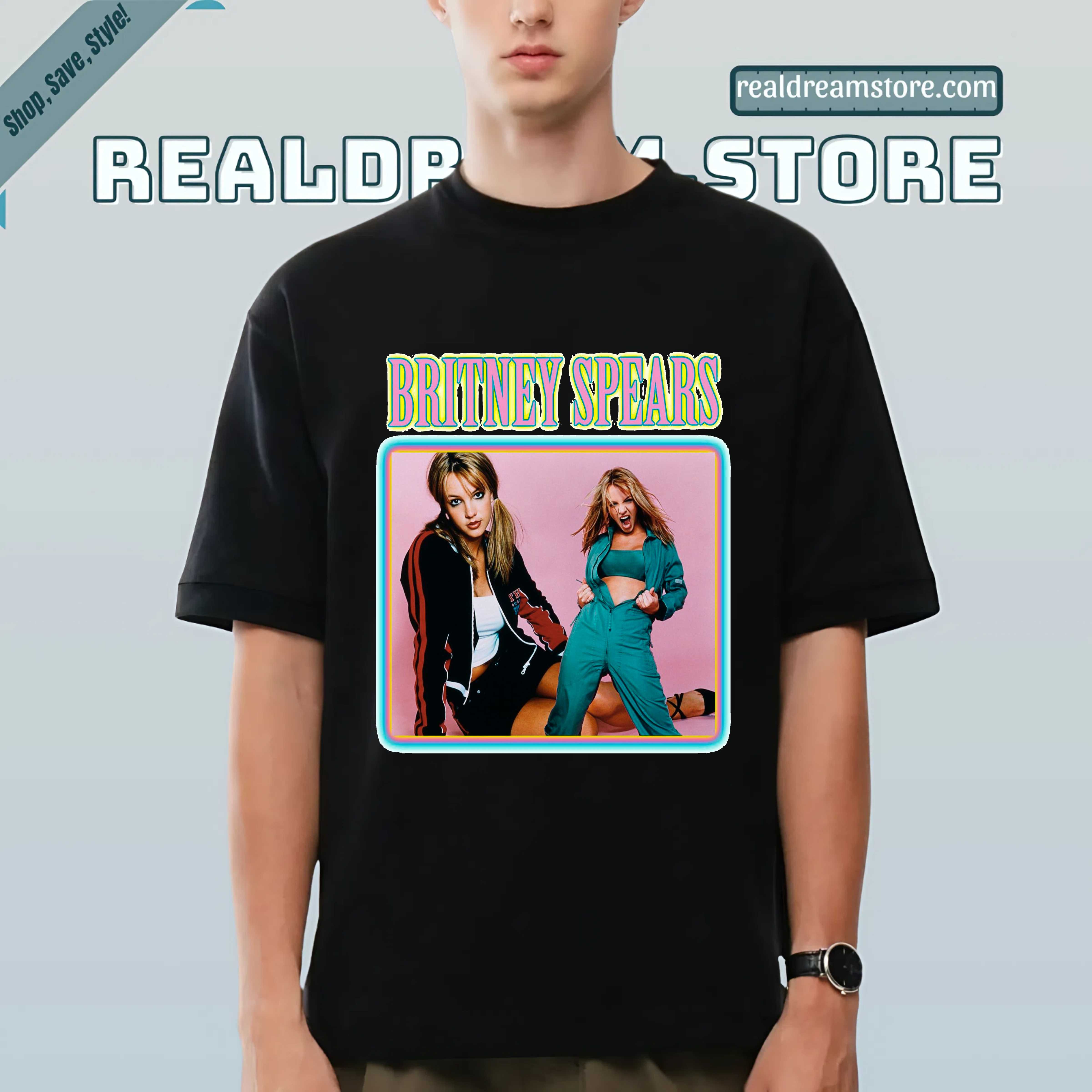 Britney Spears Y2k Pop Icon Graphic Tee - 90s Throwback Fan Dark Color Shirt Britney Spears Y2k Pop Icon Graphic Tee - 90s Throwback Fan Dark Color Shirt