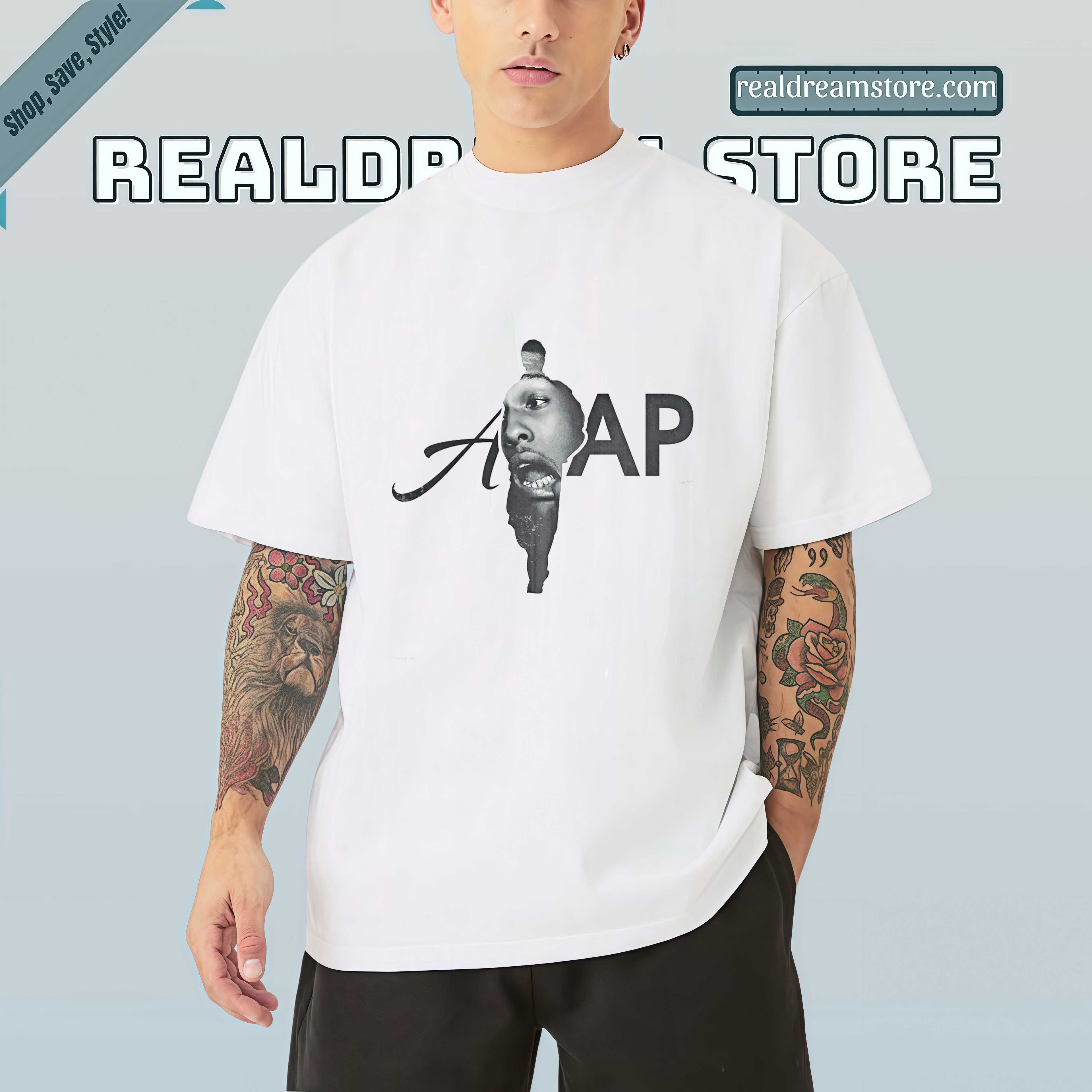 Asap Vision Distort Tee - Rocky Fan Art Graphic Shirt Asap Vision Distort Tee - Rocky Fan Art Graphic Shirt