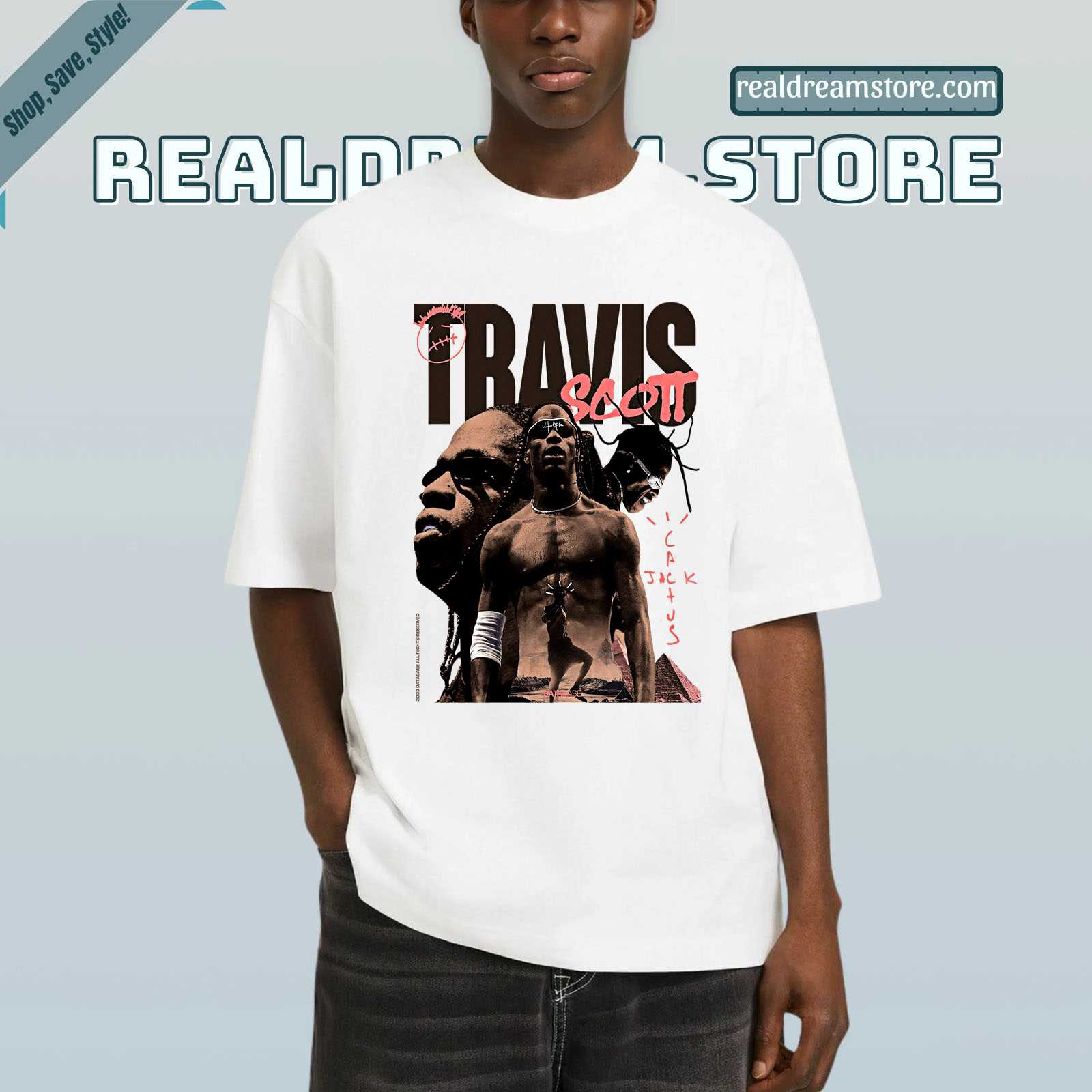 Cactus Flame Bootleg Tee - Travis Fan Graphic Shirt