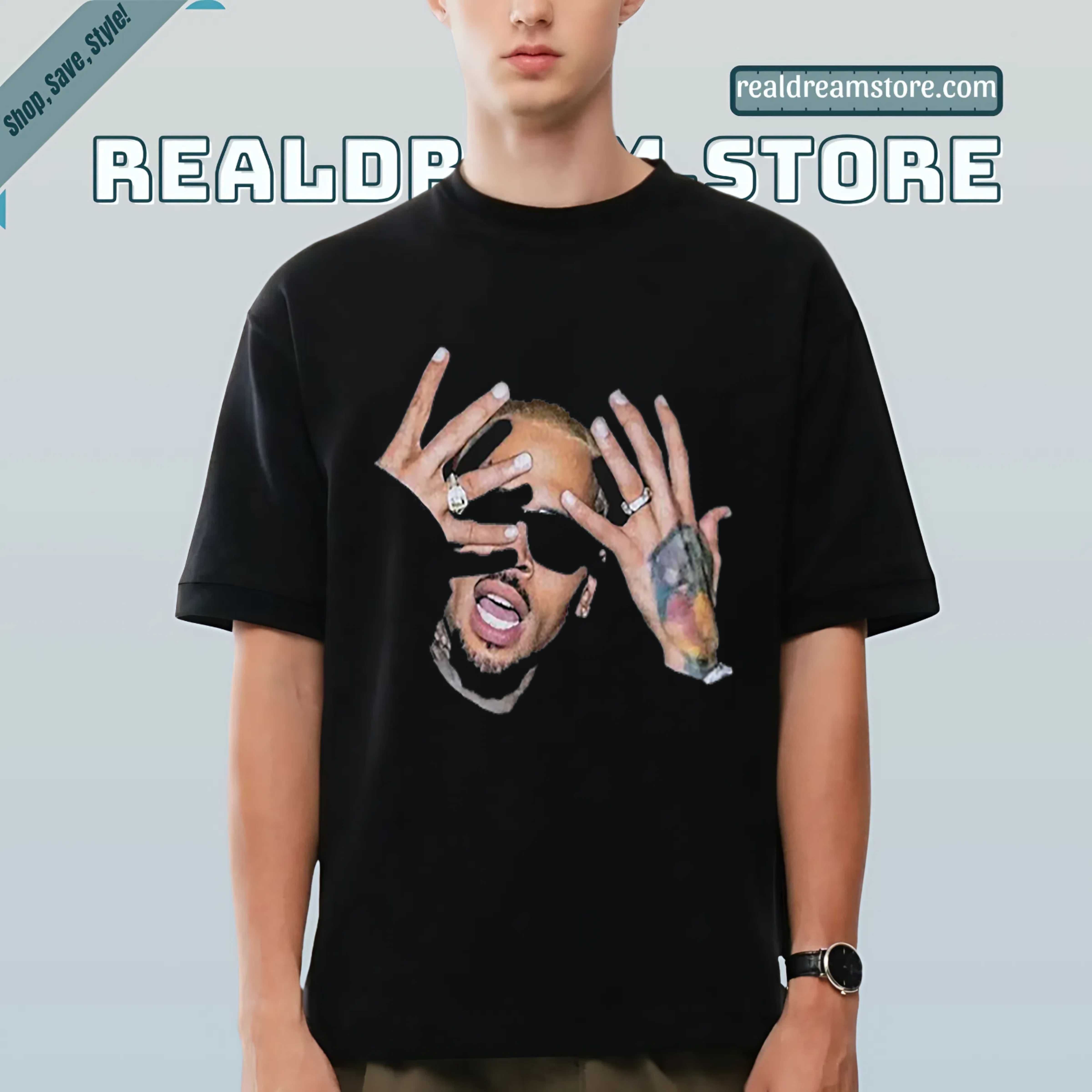 Chris Brown Abstract Chaos Graphic Tee - Bold Iconic Dance Energy Shirt Chris Brown Abstract Chaos Graphic Tee - Bold Iconic Dance Energy Shirt