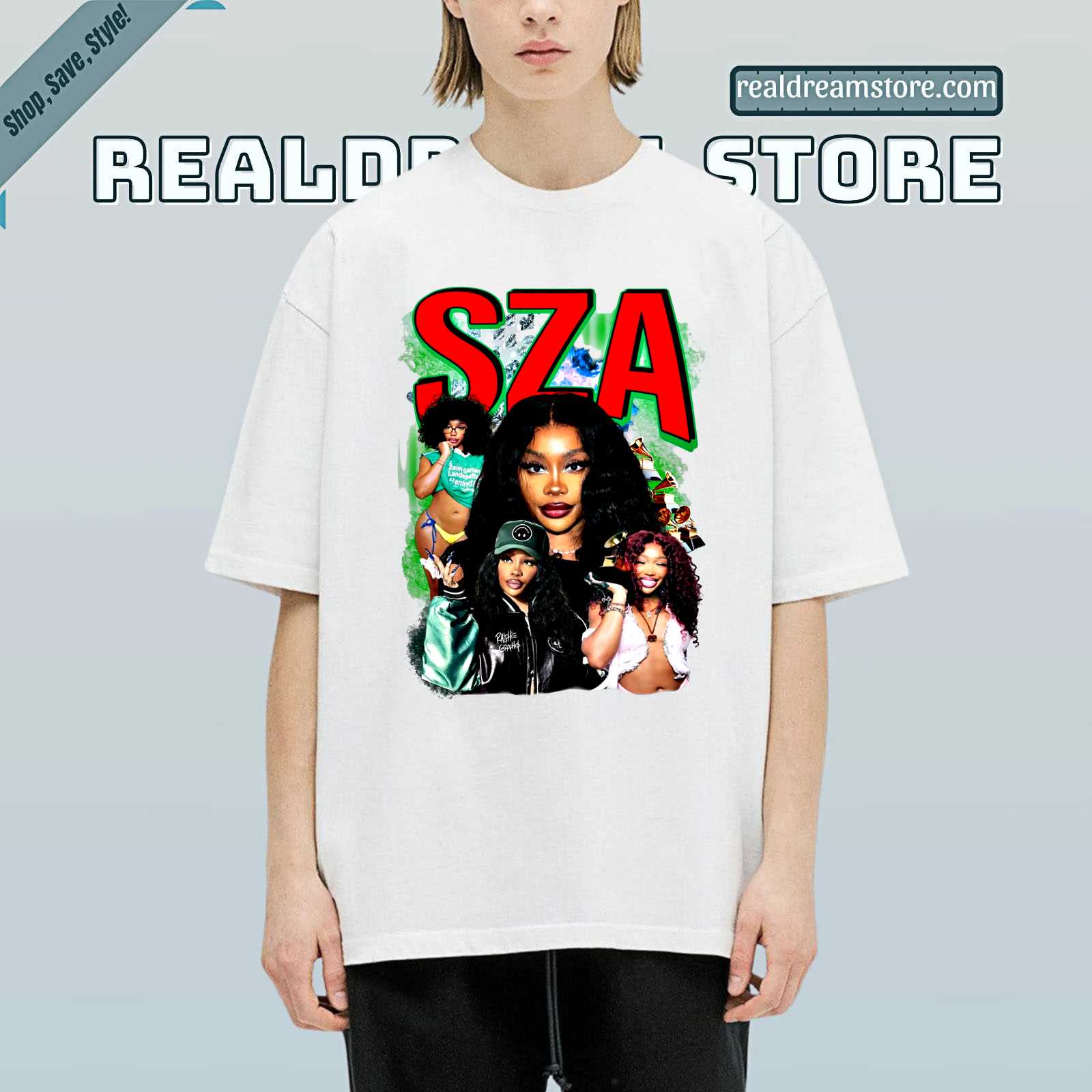 Sza Iconic Collage Tee - Sza Grammy Vibes Tshirt