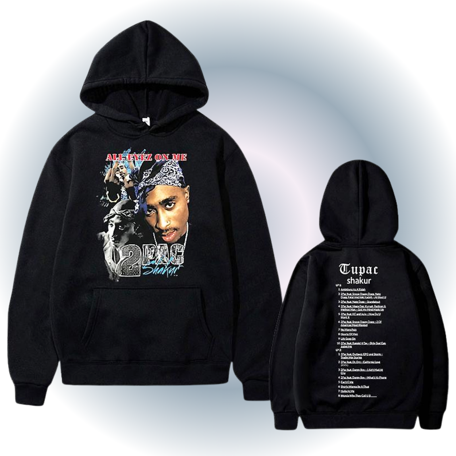 Tupac All Eyez On Me Hoodie - Vintage Hip Hop Style