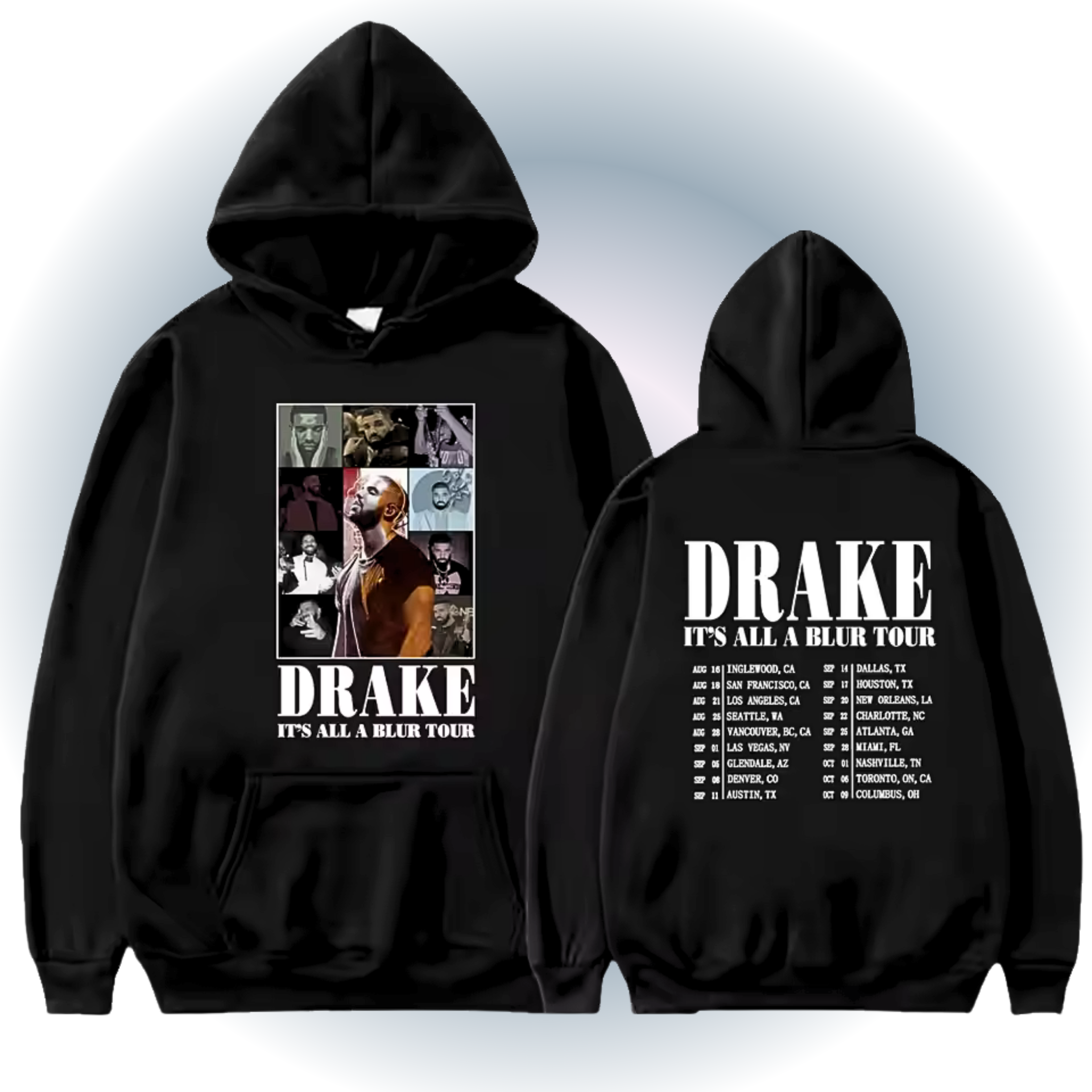 Its All A Blur Tour Hoodie - Rapper Hip Hop Vintage Style