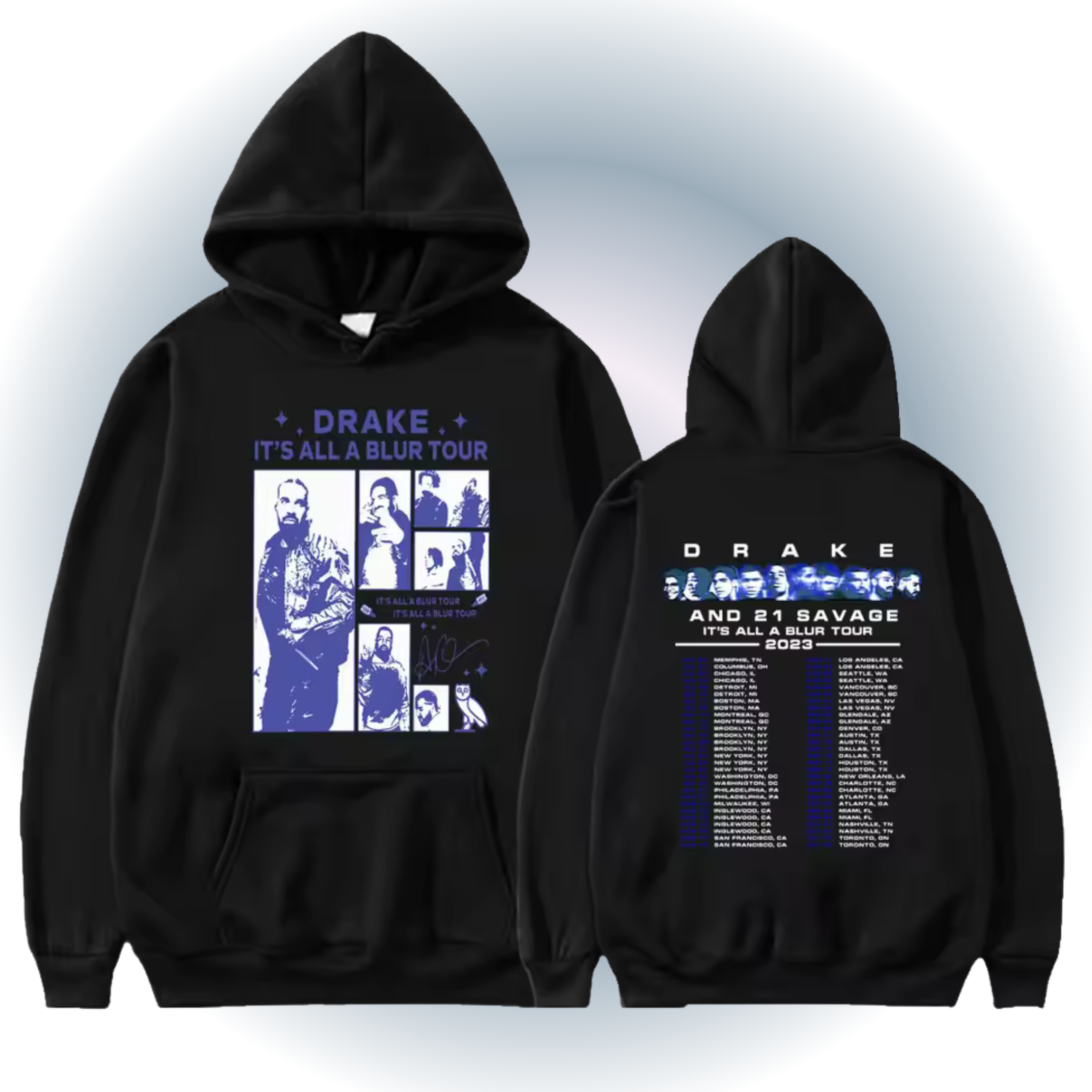 Drake And 21 Savage Hoodie - Its All A Blur Tour Hoodie