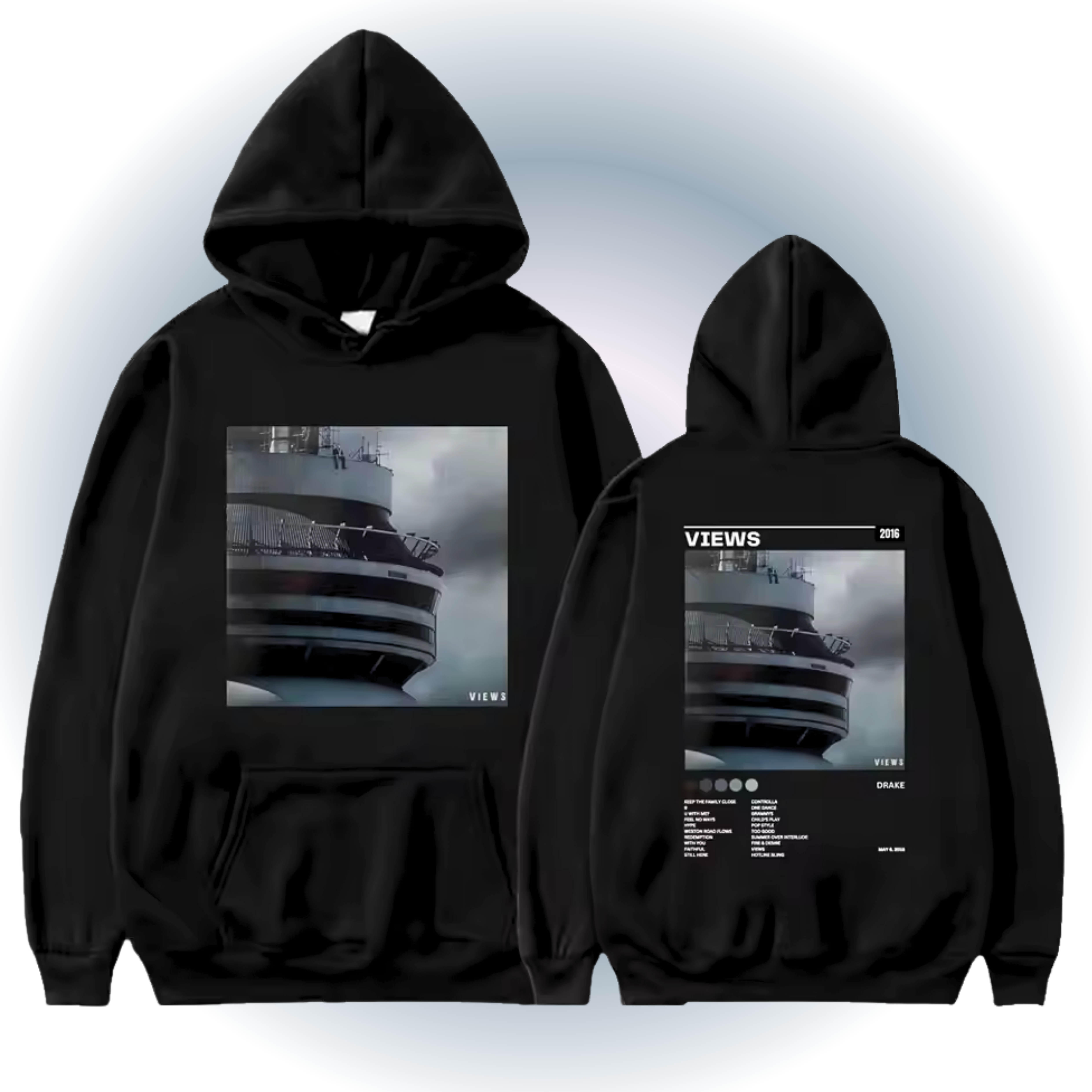 Drake Views Hoodie - Album Cover Design