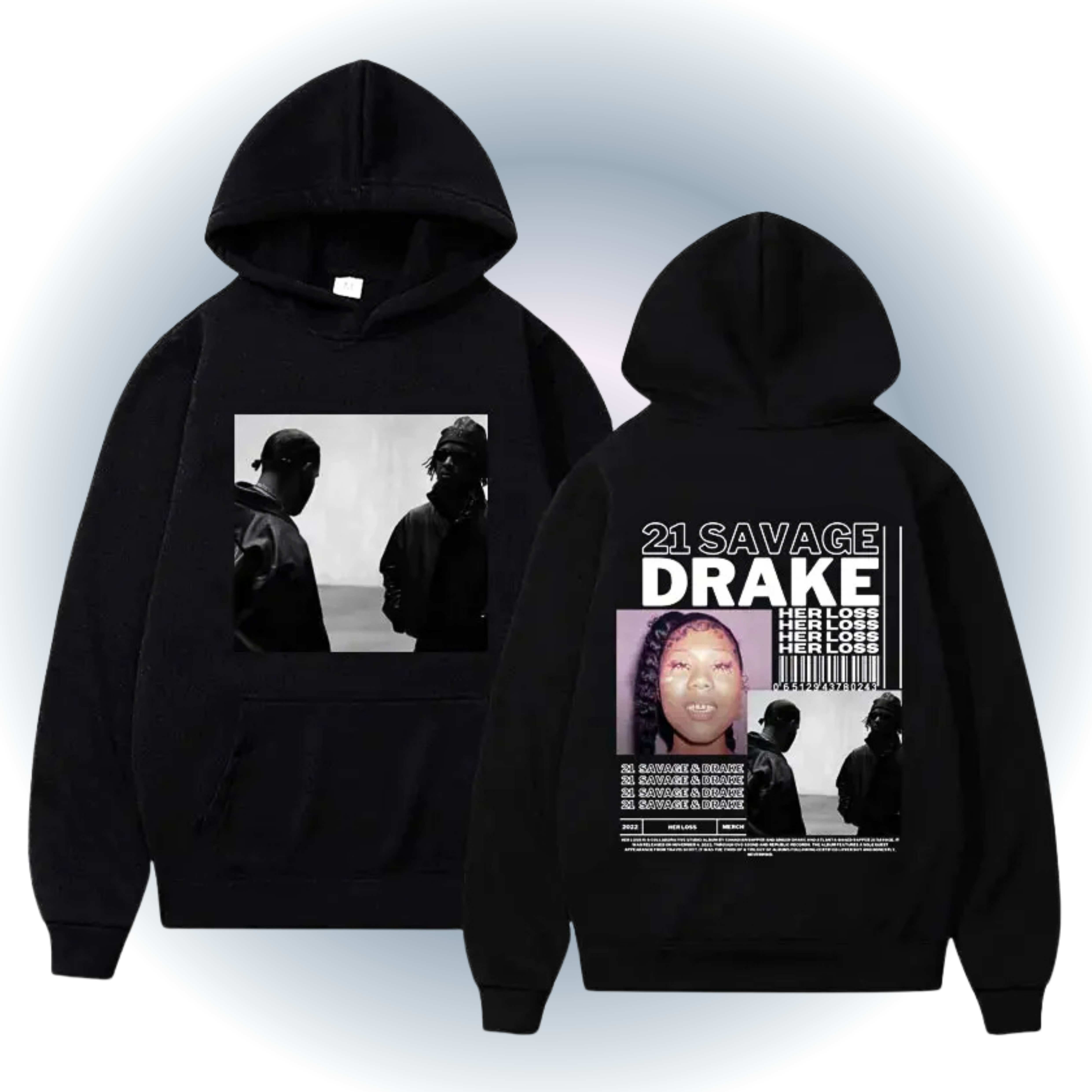 21 Savage Drake Her Loss Hoodie - Album Merch 21 Savage Drake Her Loss Hoodie - Album Merch