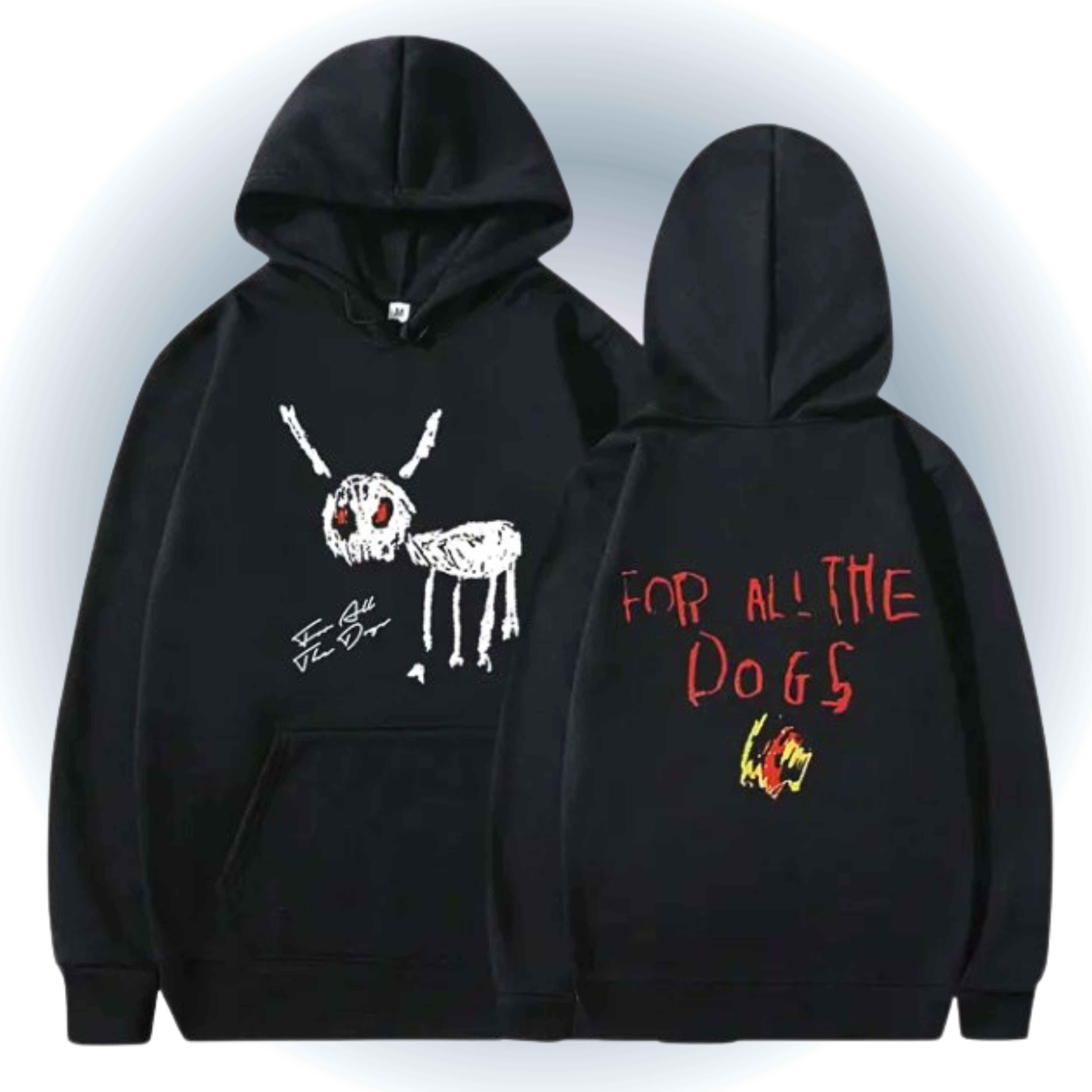 For All The Dogs Drake Hoodie - Graffiti Style For All The Dogs Drake Hoodie - Graffiti Style