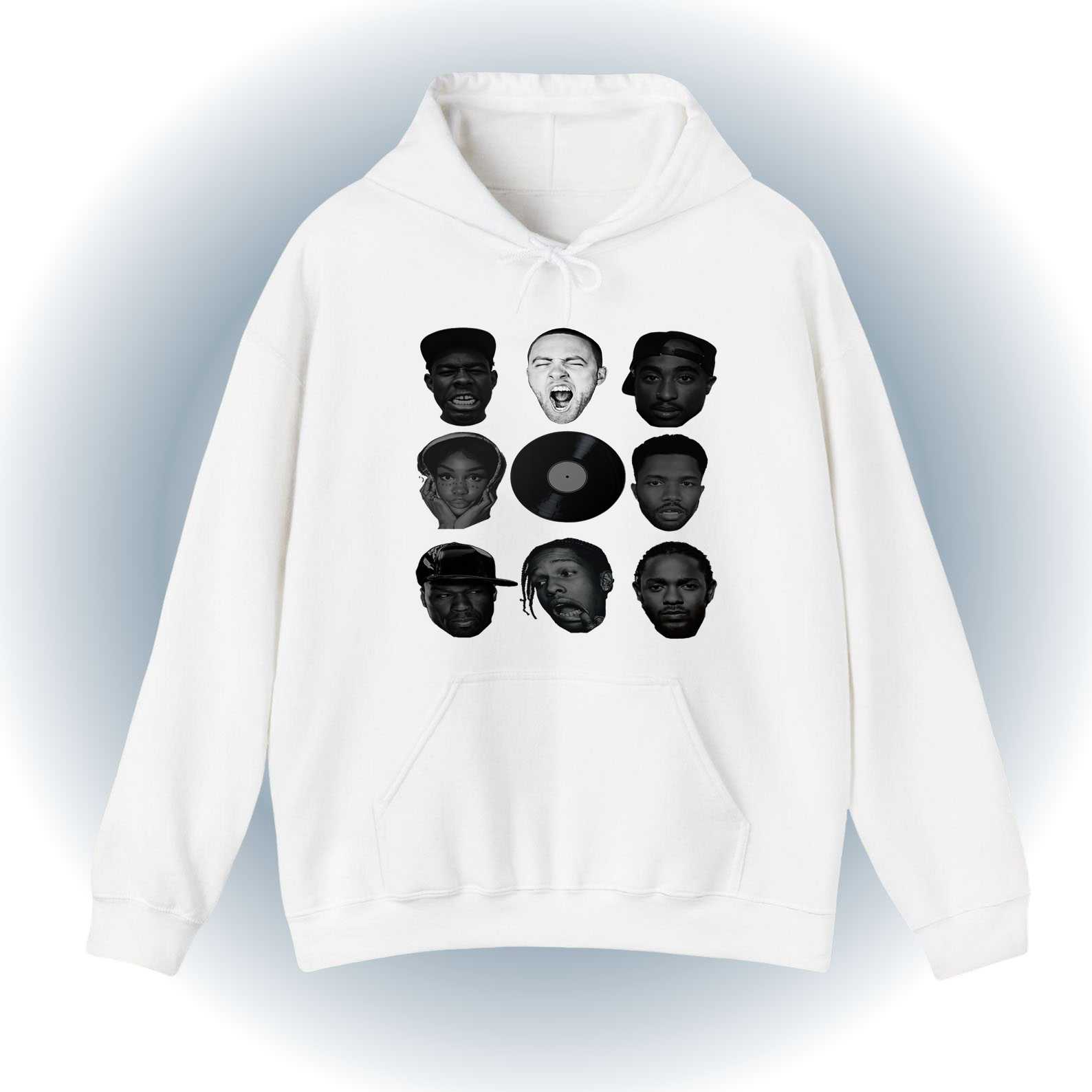 Hip Hop Legends Hoodie – Rap Icon Grid Hoodie Hip Hop Legends Hoodie – Rap Icon Grid Hoodie