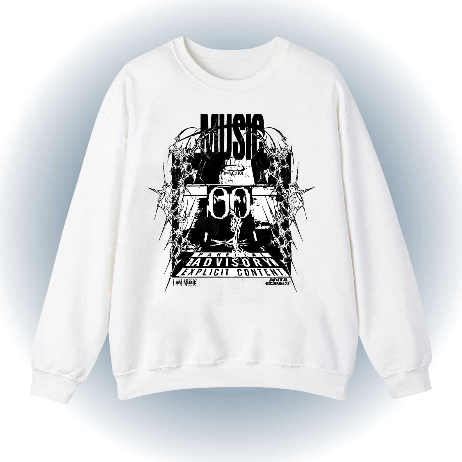 Explicit Music Sweatshirt – Grunge Gothic Sweatshirt