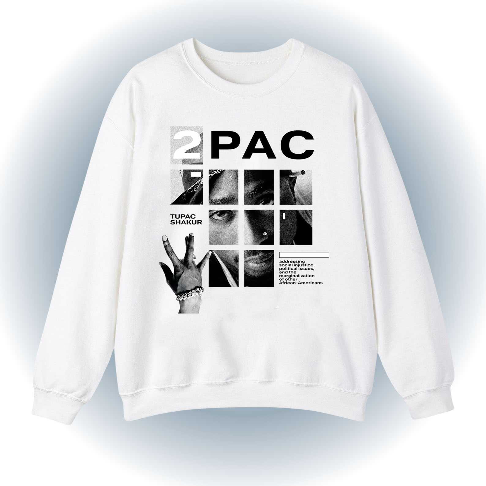 2pac Sweatshirt – Shakur Grid Sweatshirt 2pac Sweatshirt – Shakur Grid Sweatshirt