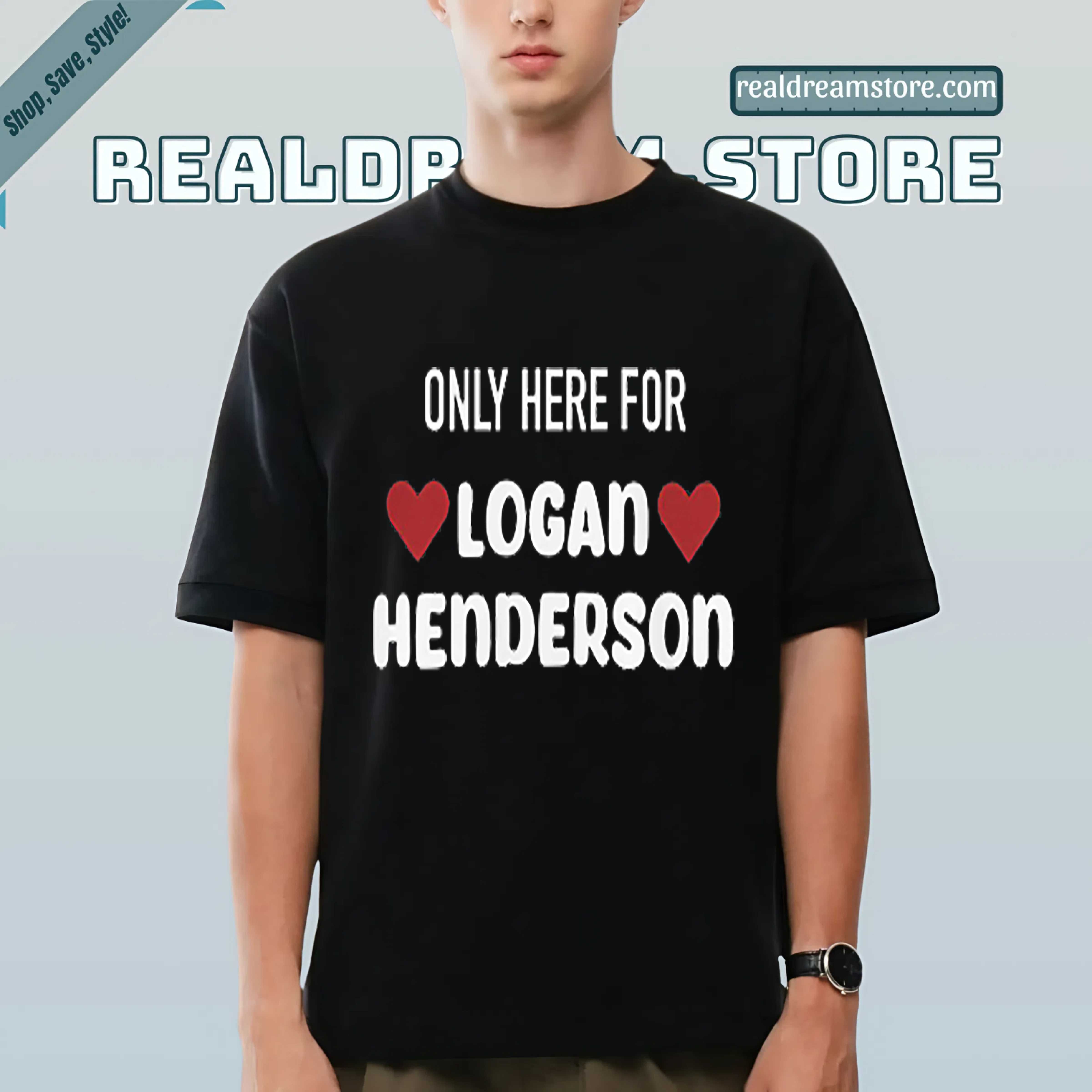 Logan Henderson Fan Shirt Cute Bold Graphic Tee - Only Here For Btr Heart Top Logan Henderson Fan Shirt Cute Bold Graphic Tee - Only Here For Btr Heart Top