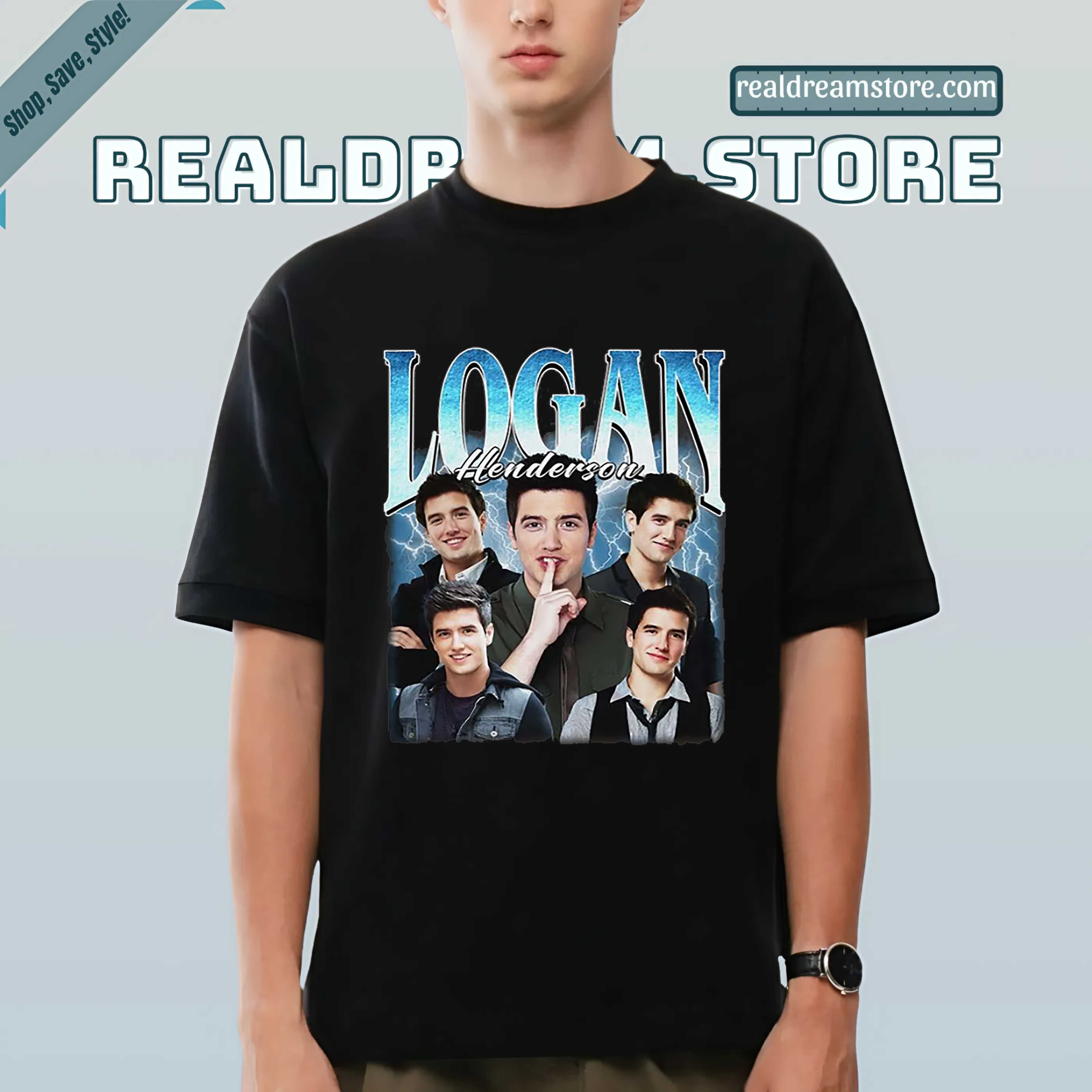 Logan Henderson Vintage Idol Graphic Tee - Heartthrob Storm Shirt Logan Henderson Vintage Idol Graphic Tee - Heartthrob Storm Shirt