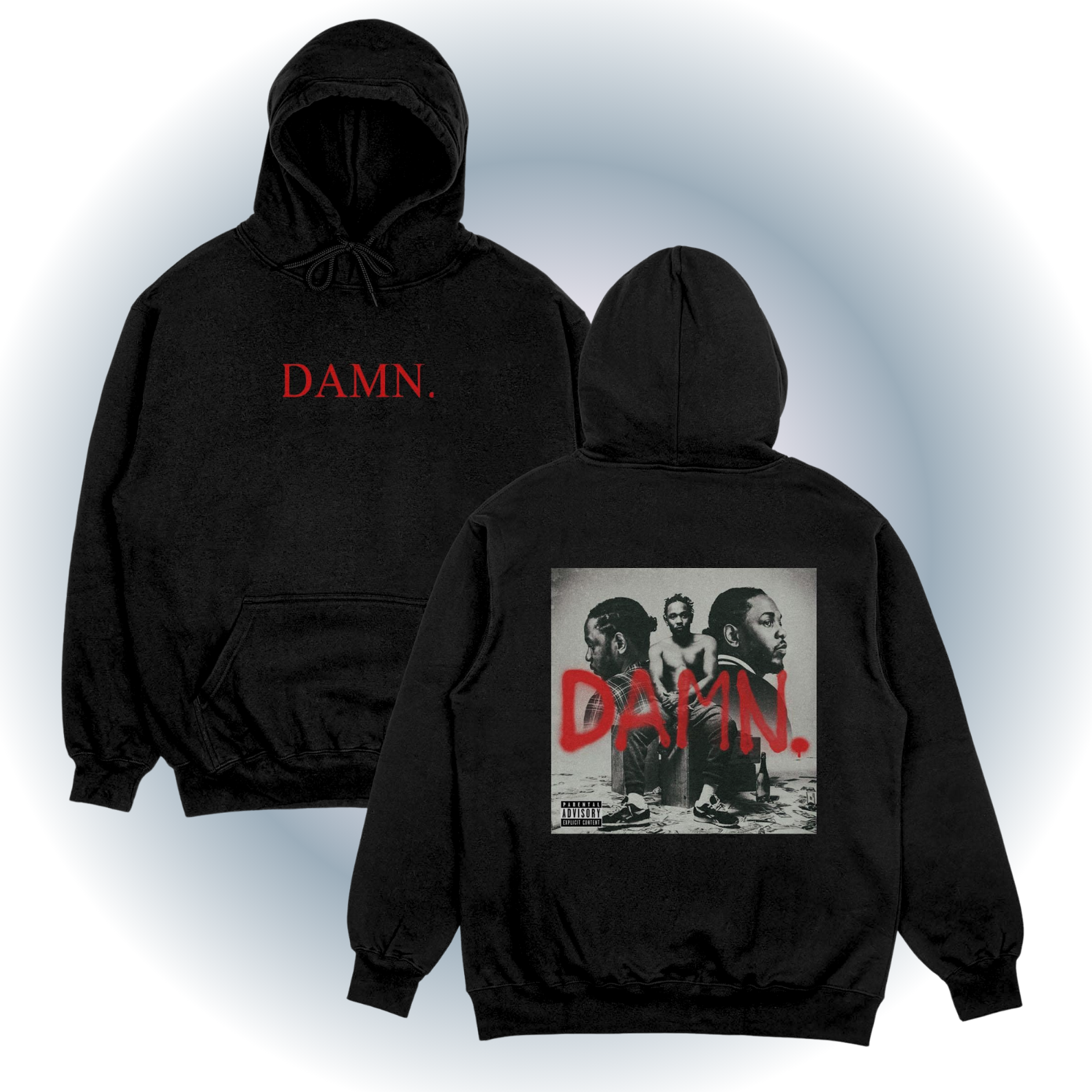 Kendrick Lamar Damn Hoodie - Album Cover Merch Kendrick Lamar Damn Hoodie - Album Cover Merch