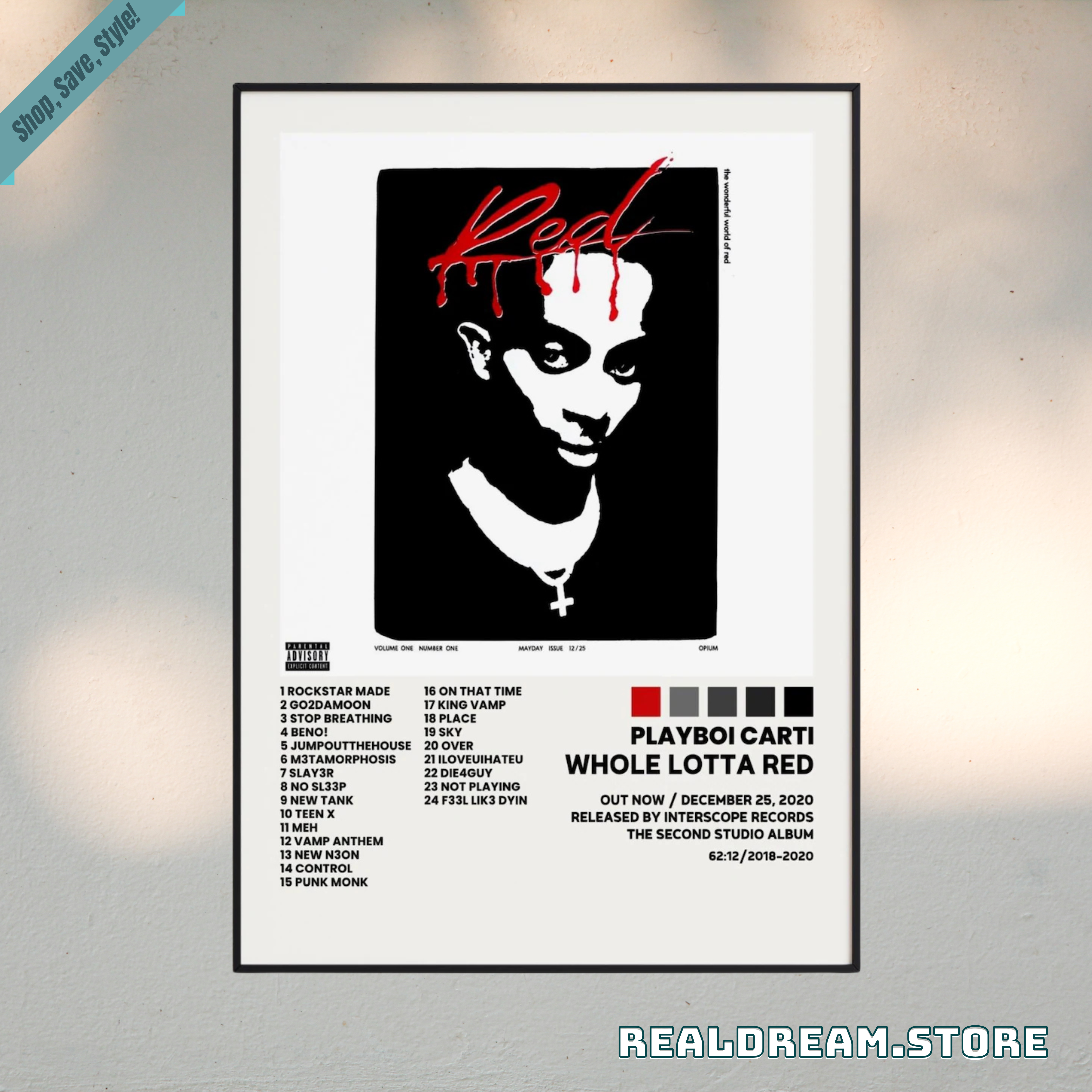 Playboi Carti Whole Lotta Red Poster - Vampire Aesthetic Decor 4 Playboi Carti Whole Lotta Red Poster - Vampire Aesthetic Decor 4