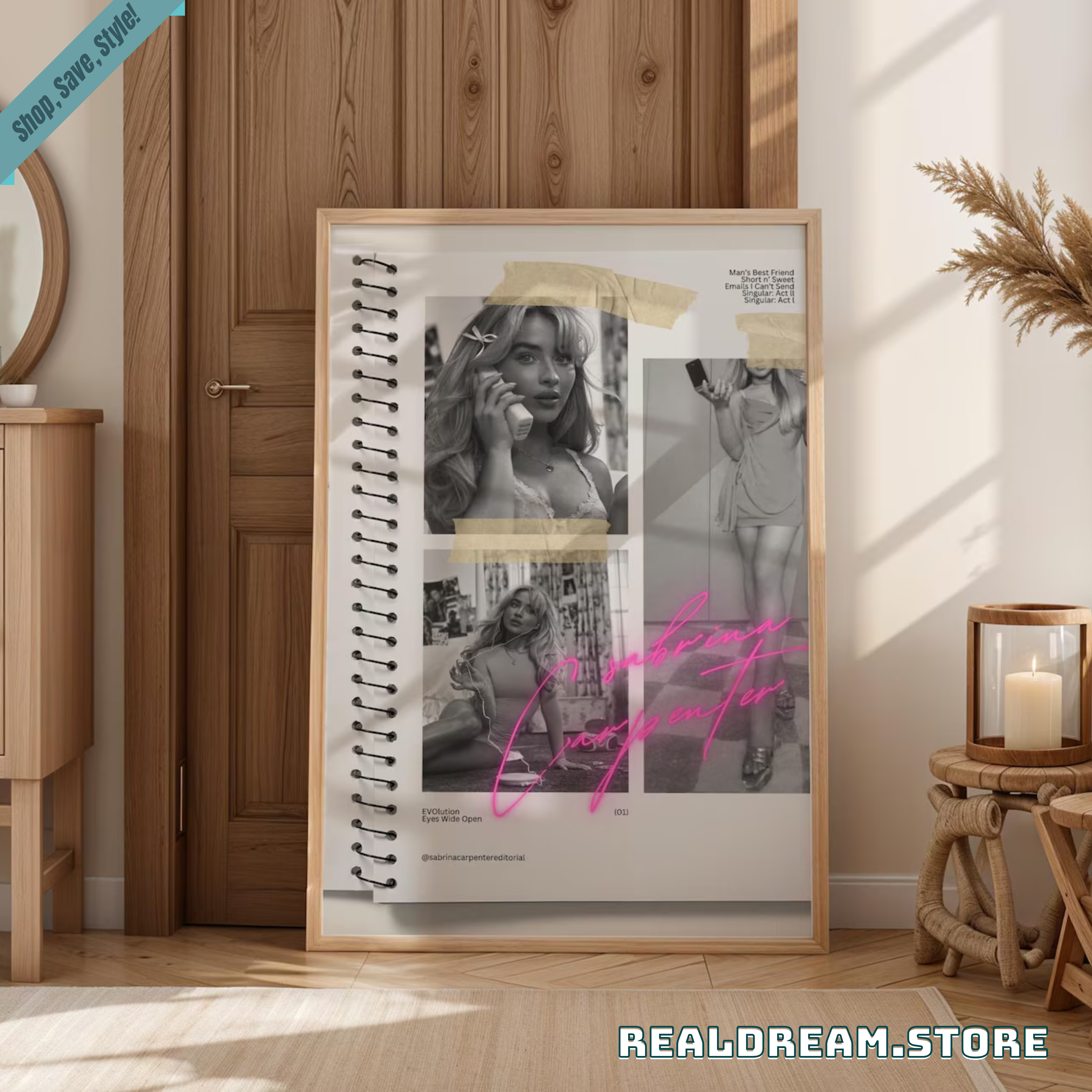 Sabrina Carpenter Music Poster - Neon Aesthetic Decor 2 Sabrina Carpenter Music Poster - Neon Aesthetic Decor 2