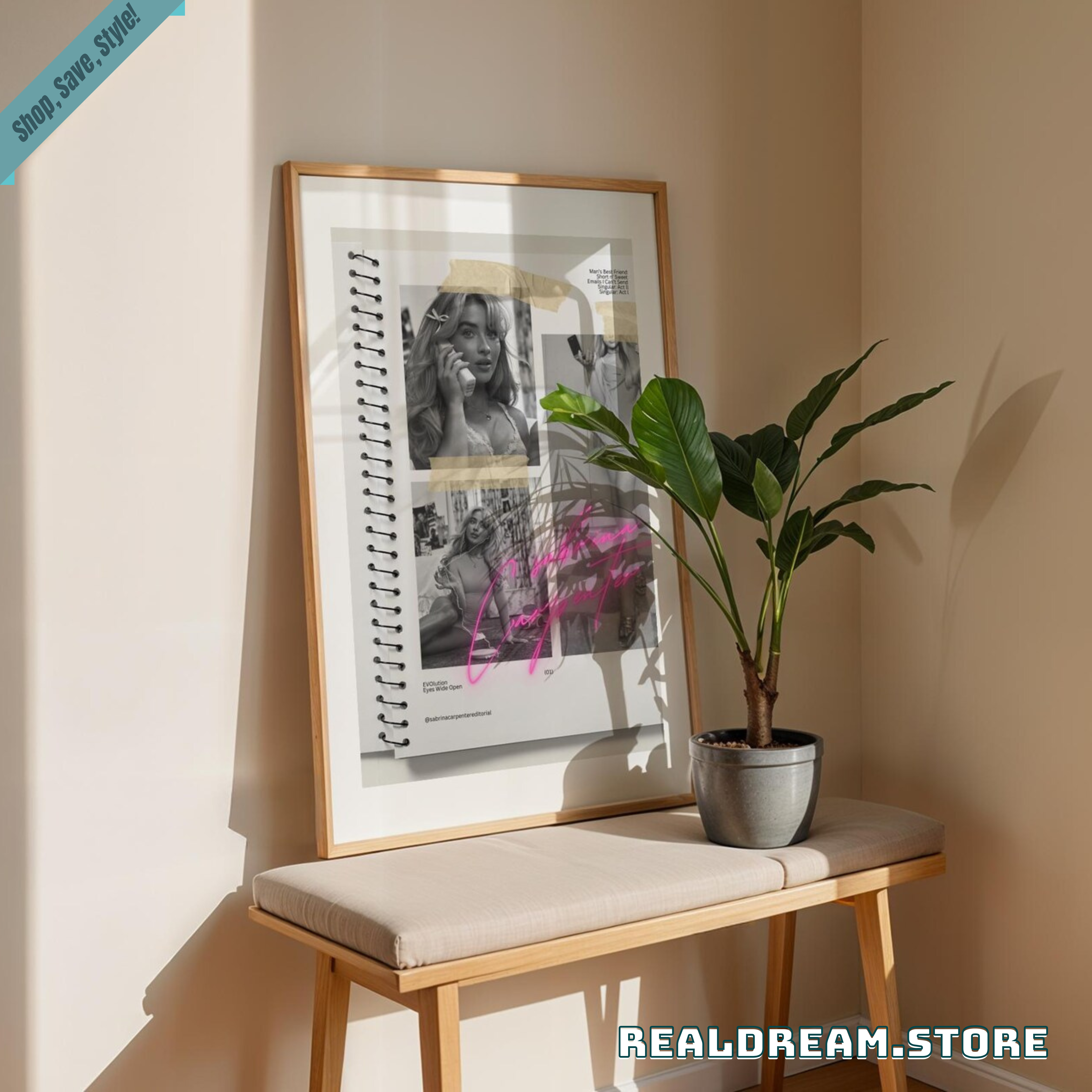 Sabrina Carpenter Music Poster - Neon Aesthetic Decor 3 Sabrina Carpenter Music Poster - Neon Aesthetic Decor 3