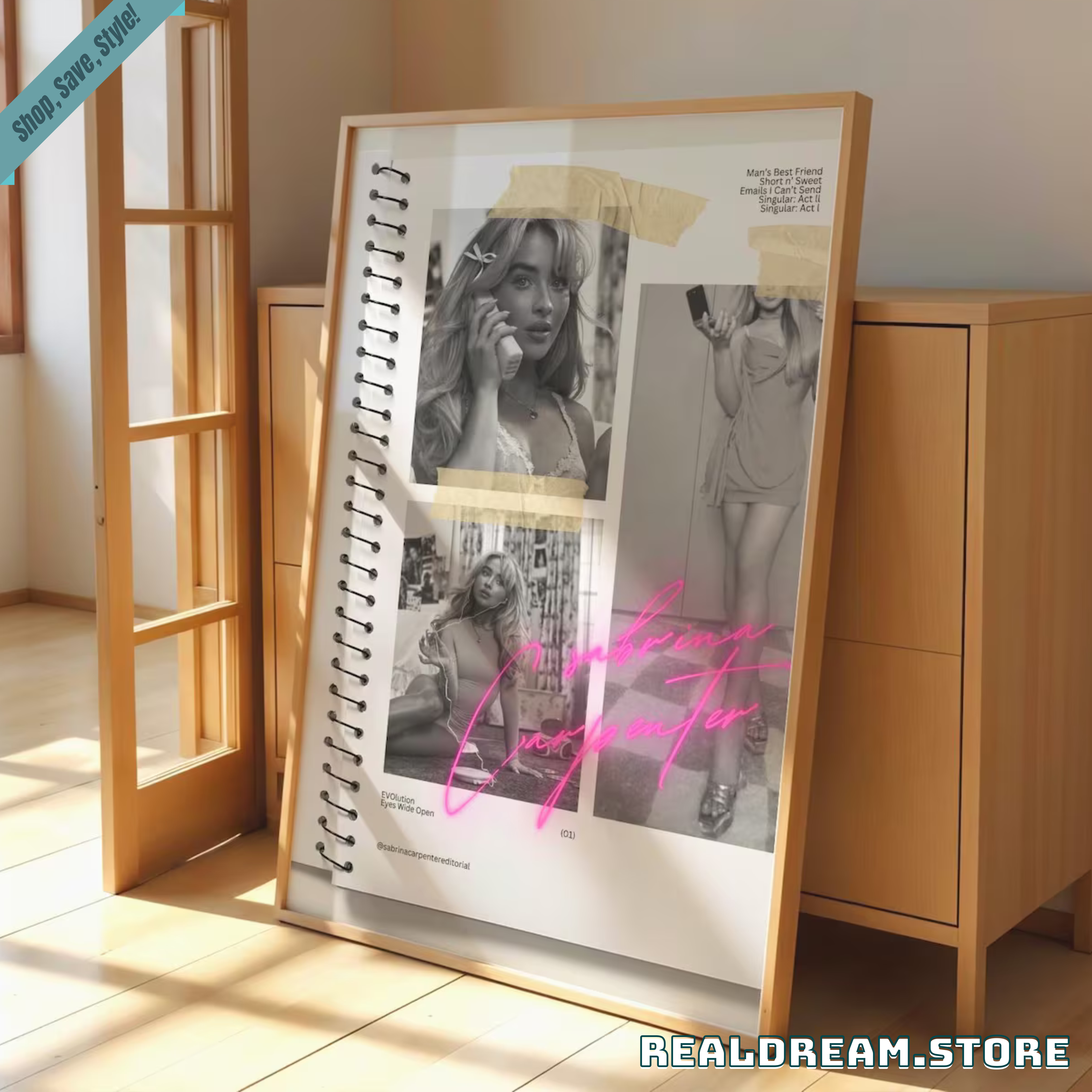 Sabrina Carpenter Music Poster - Neon Aesthetic Decor 4 Sabrina Carpenter Music Poster - Neon Aesthetic Decor 4