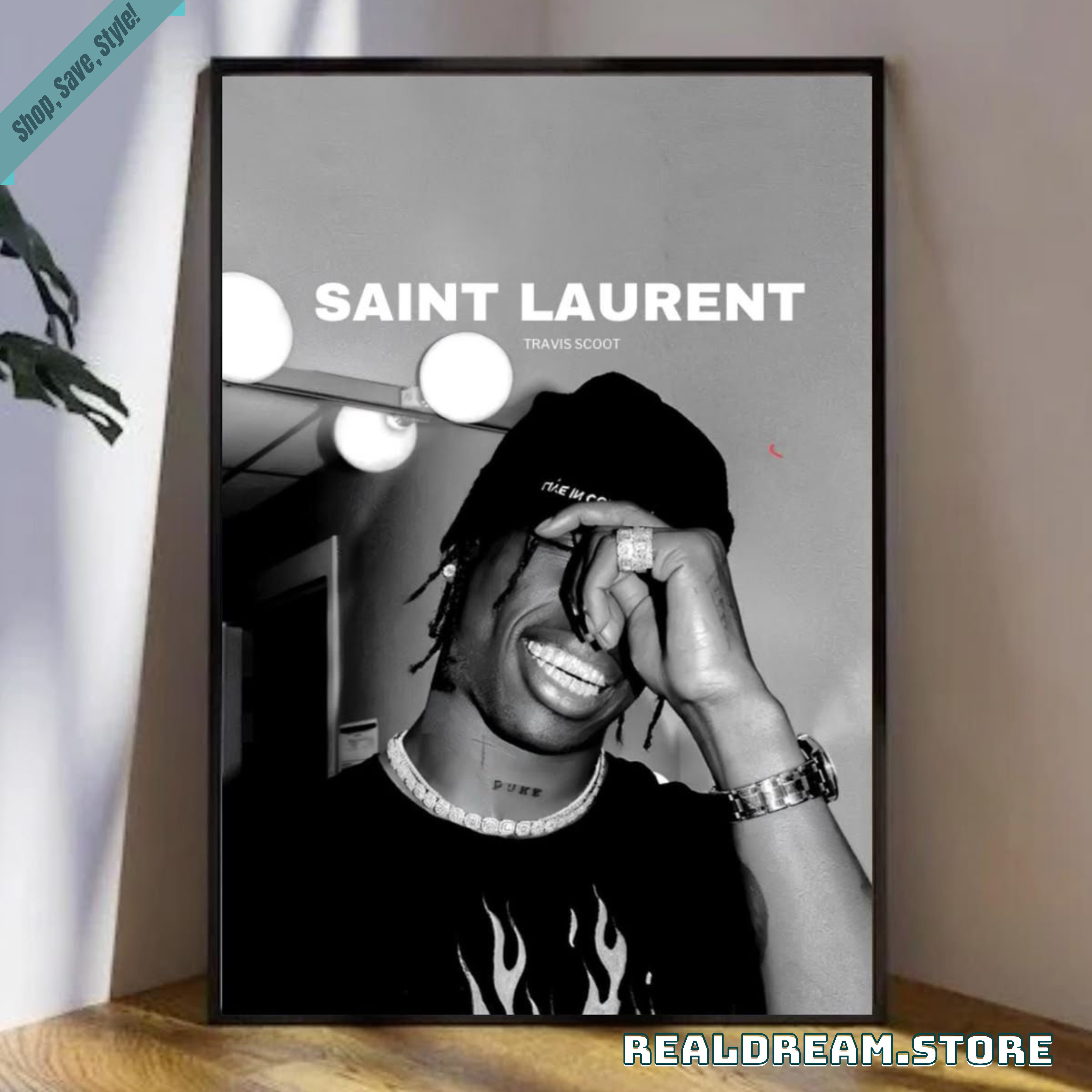 Travis Scott Saint Laurent Poster - Fashion Hiphop Wall Art Print 2 Travis Scott Saint Laurent Poster - Fashion Hiphop Wall Art Print 2