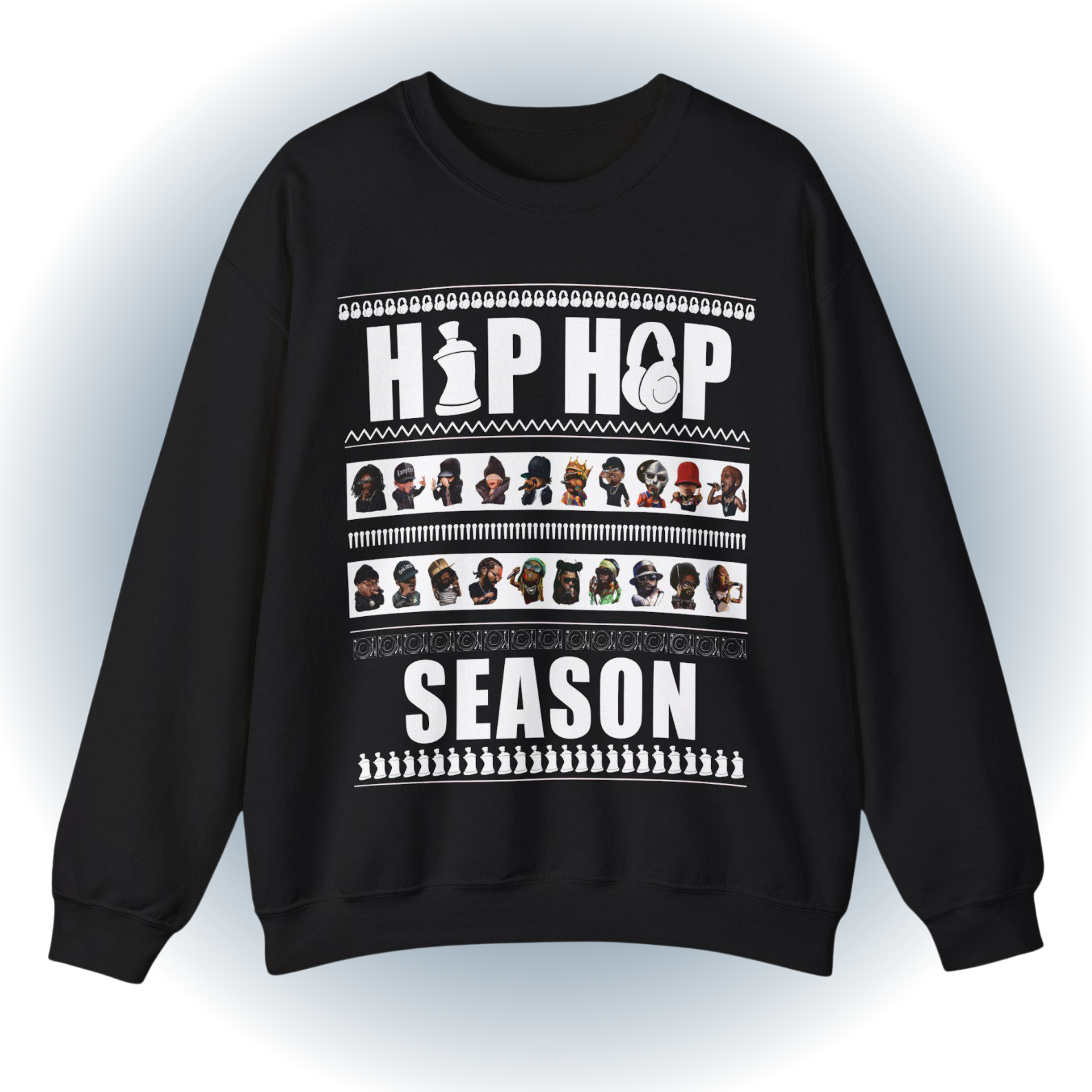 Hip Hop Season Sweatshirt - Ugly Christmas Sweater Style