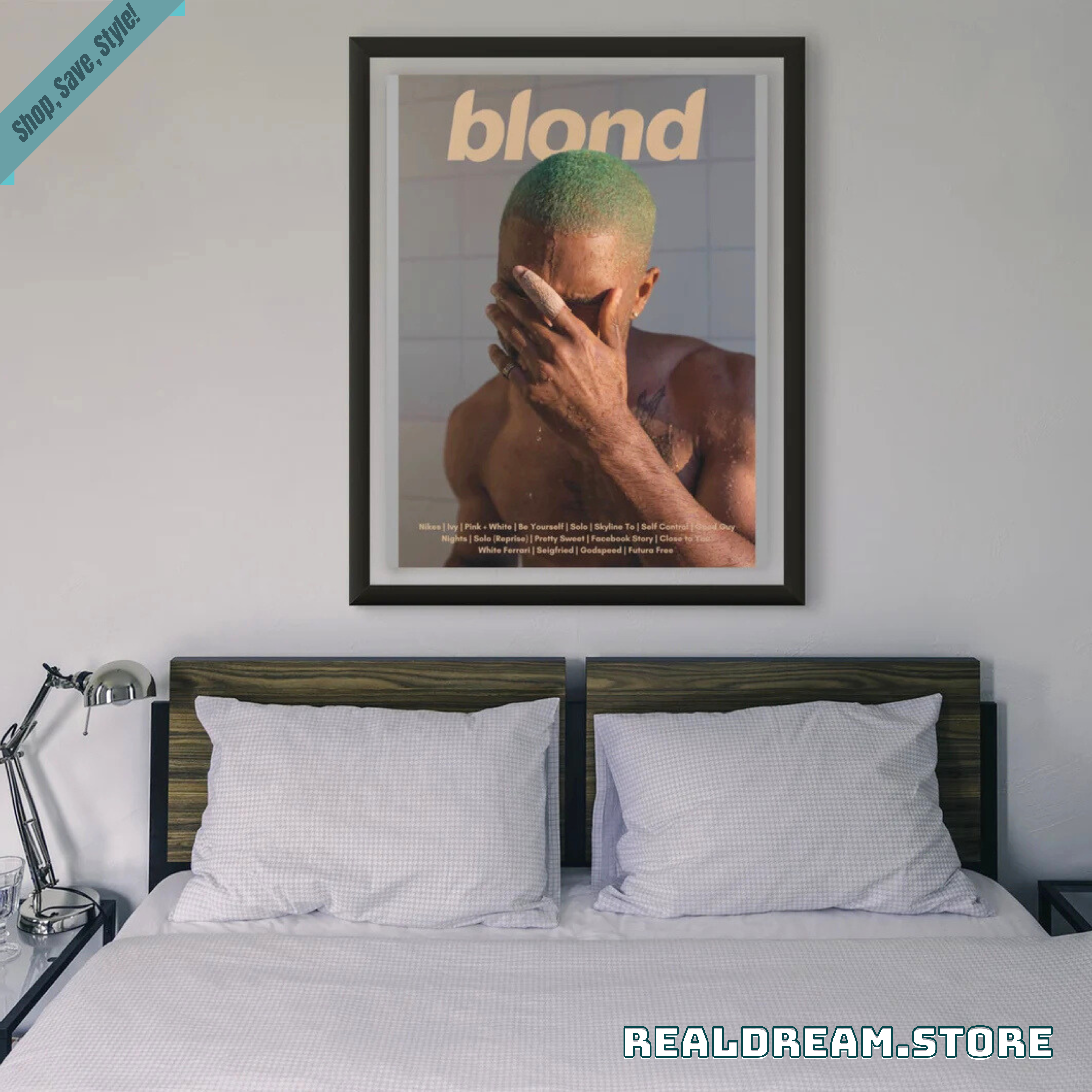Frank Ocean Blond Album Cover Poster - Tracklist Art Print Music Decor 2 Frank Ocean Blond Album Cover Poster - Tracklist Art Print Music Decor 2