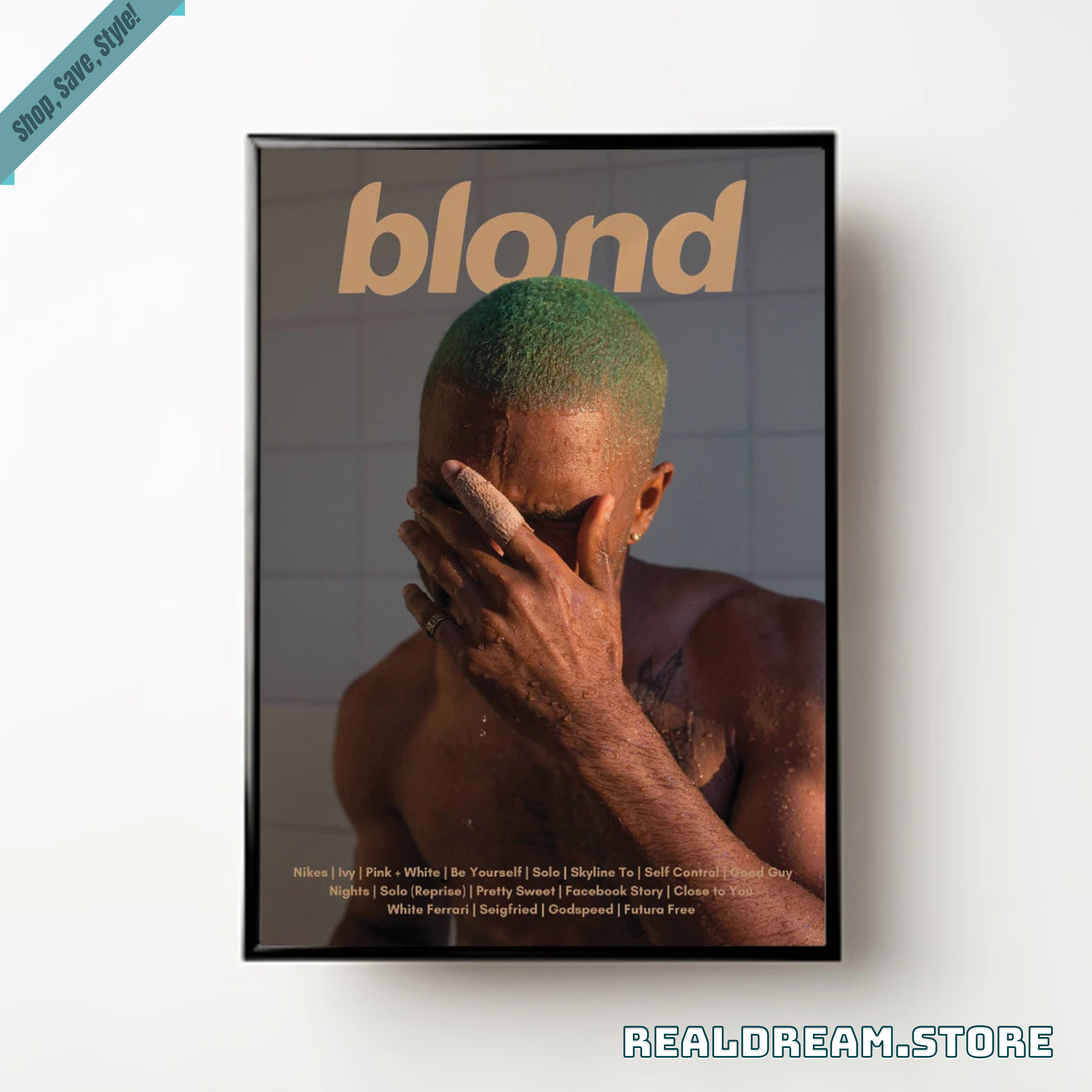 Frank Ocean Blond Album Cover Poster - Tracklist Art Print Music Decor 4 Frank Ocean Blond Album Cover Poster - Tracklist Art Print Music Decor 4