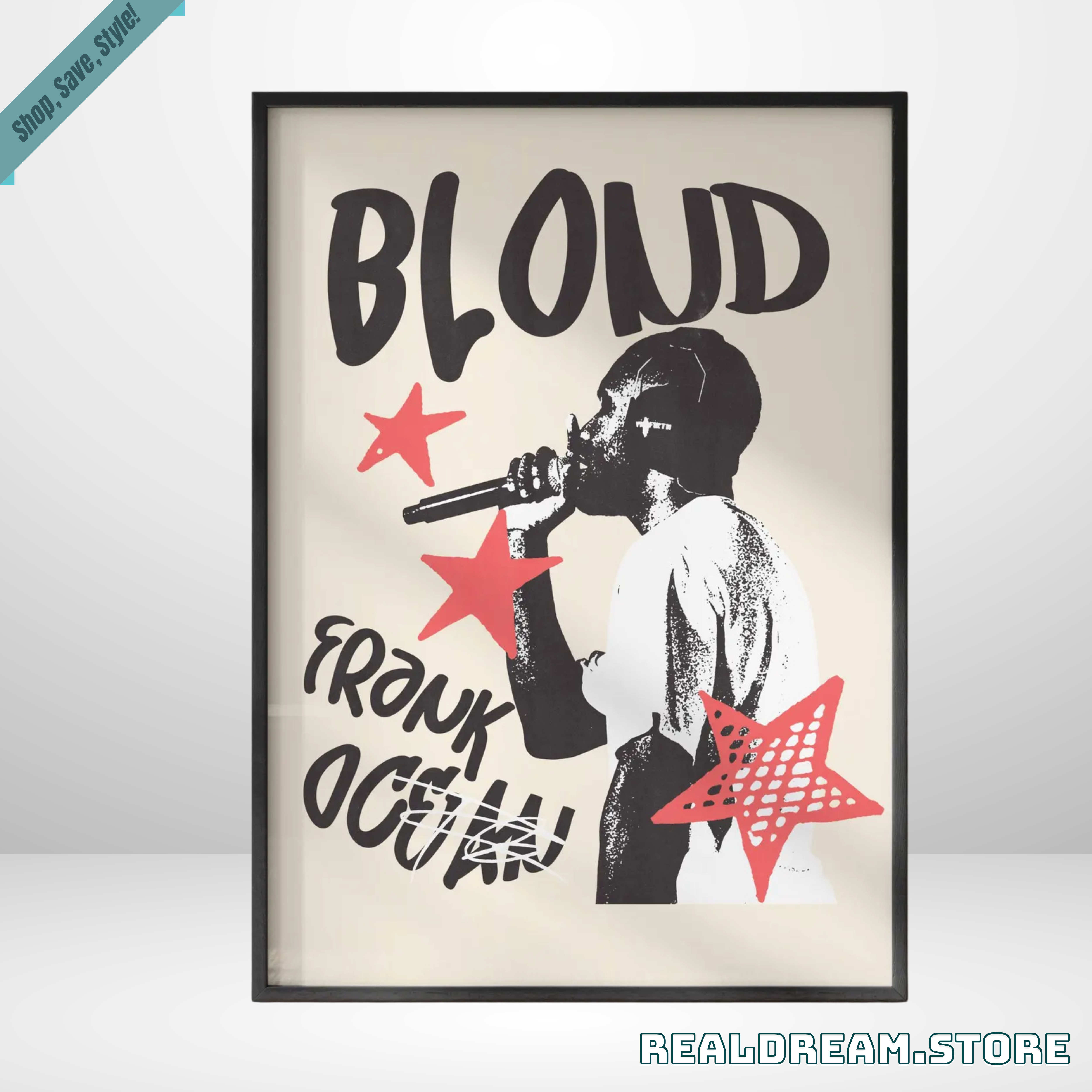 Frank Ocean Blond Poster - Indie Pop Art Style Music Wall Decor 3 Frank Ocean Blond Poster - Indie Pop Art Style Music Wall Decor 3