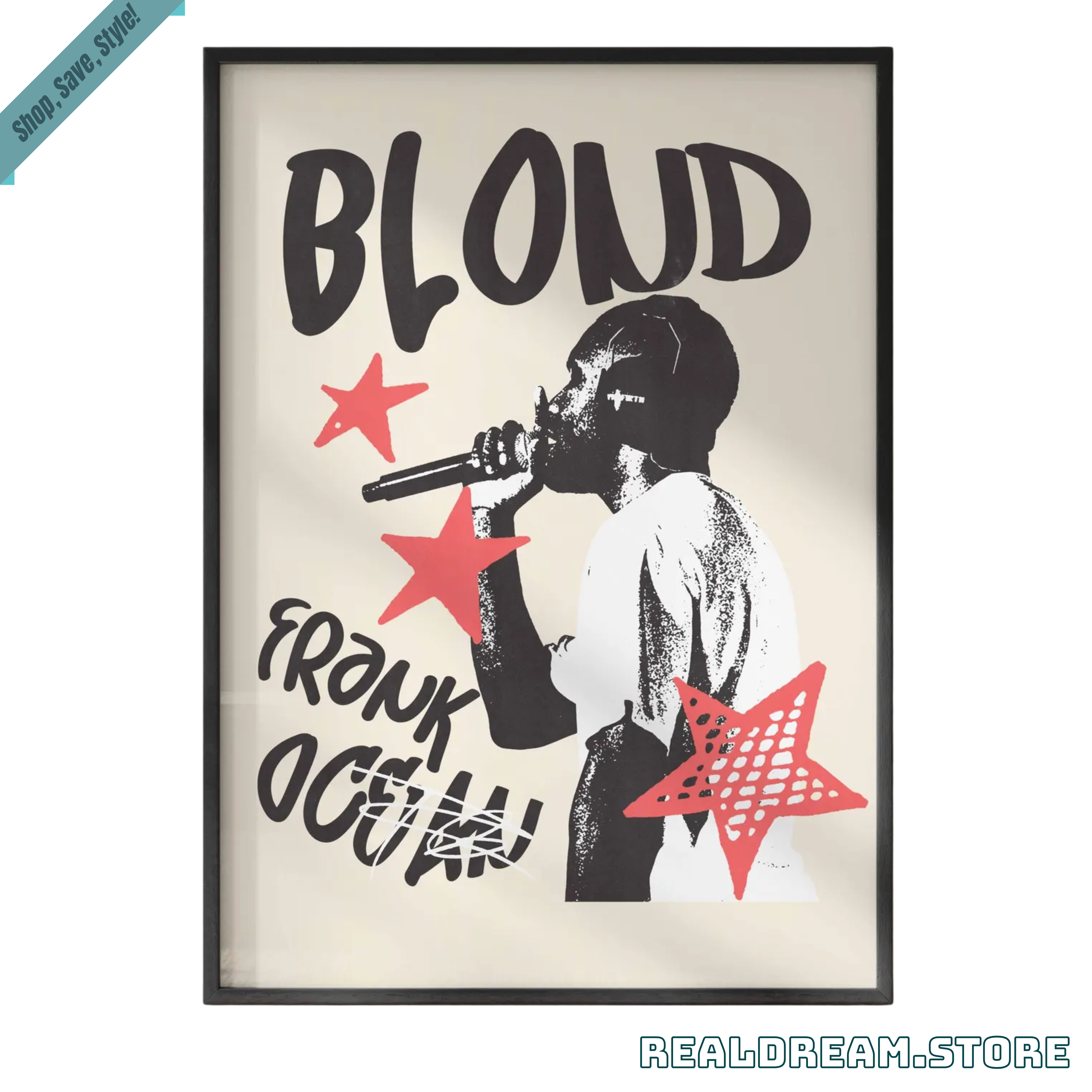 Frank Ocean Blond Poster - Indie Pop Art Style Music Wall Decor 4 Frank Ocean Blond Poster - Indie Pop Art Style Music Wall Decor 4