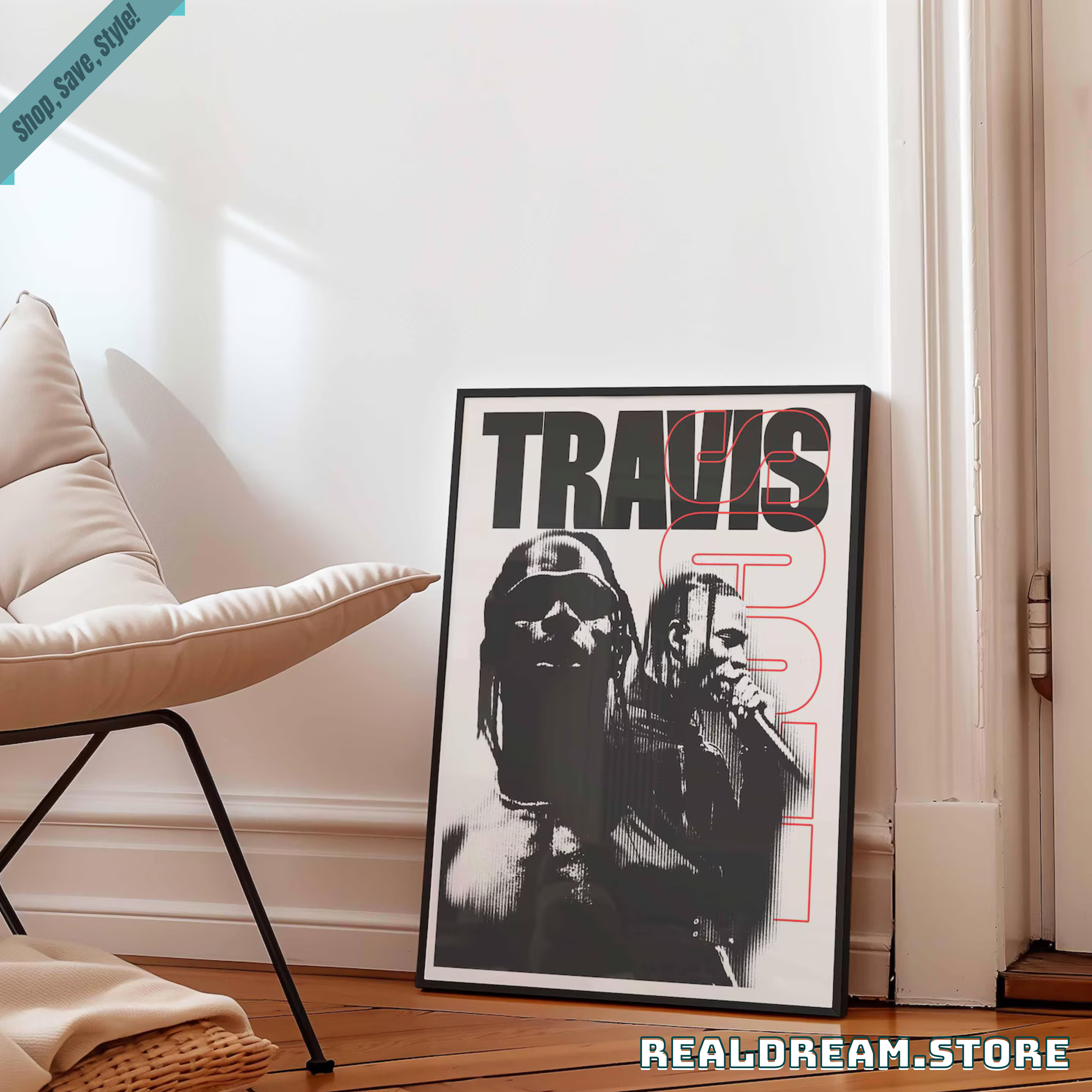 Travis Scott Halftone Poster - Modern Hip Hop Graphic Wall Art Decor 3 Travis Scott Halftone Poster - Modern Hip Hop Graphic Wall Art Decor 3