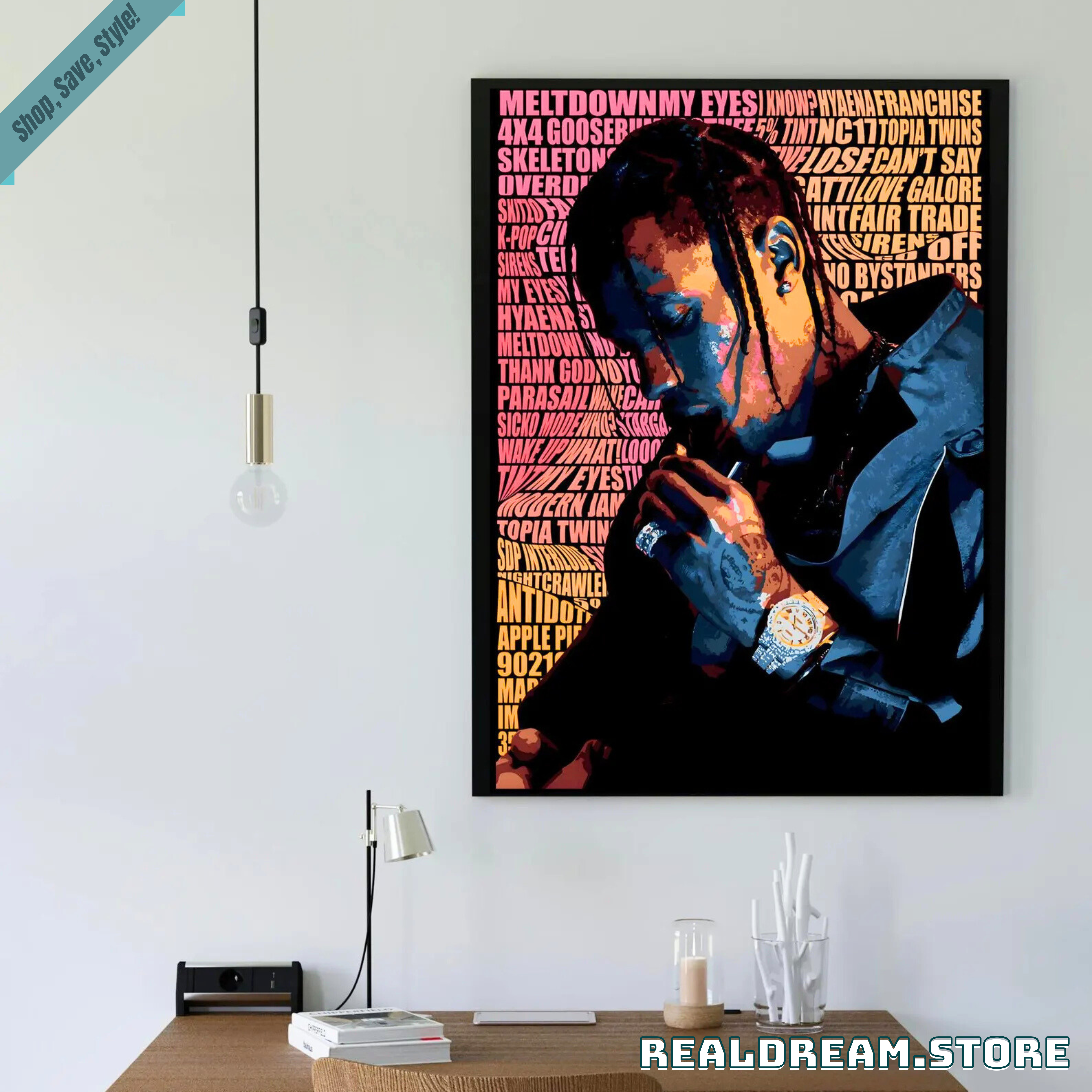 Travis Scott Utopia Poster - Hip Hop Album Art Print Decor